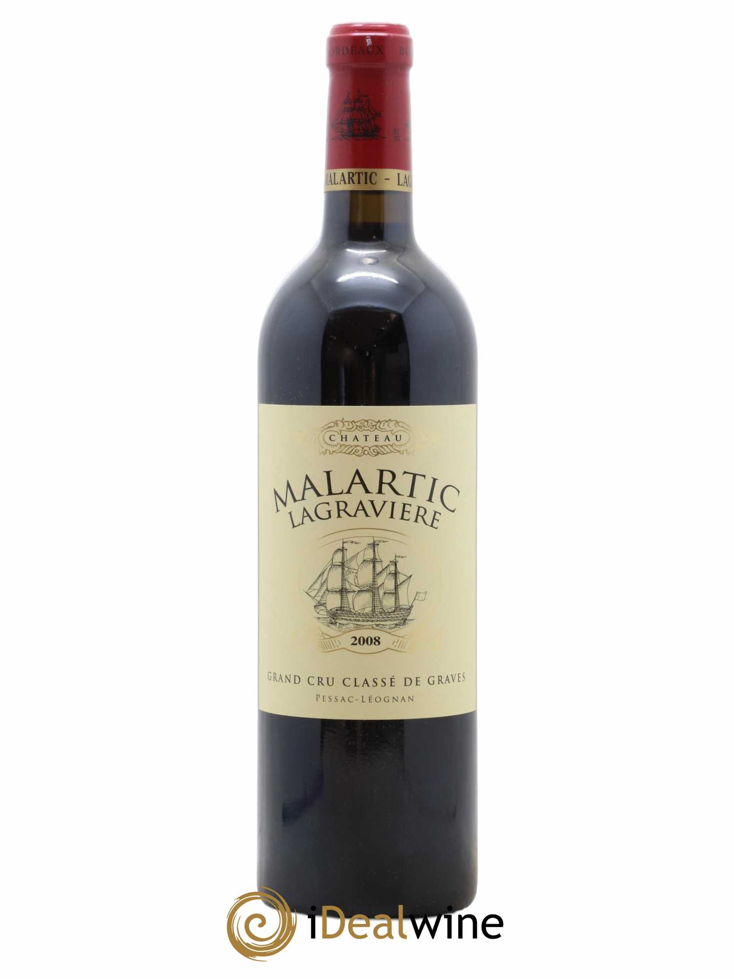 Château Malartic-Lagravière Cru Classé de Graves (sans prix de réserve) 2008 - Lot de 1 bouteille - 0