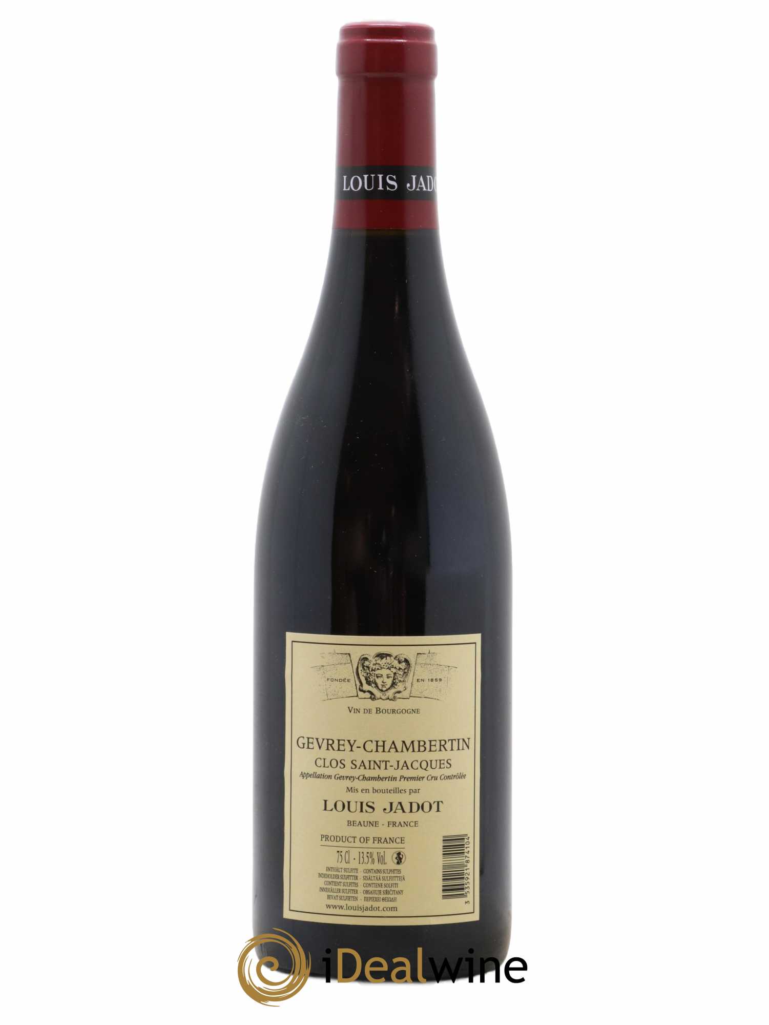 Gevrey-Chambertin 1er Cru Clos Saint Jacques Domaine Louis Jadot 2018 - Lot of 1 bottle - 1