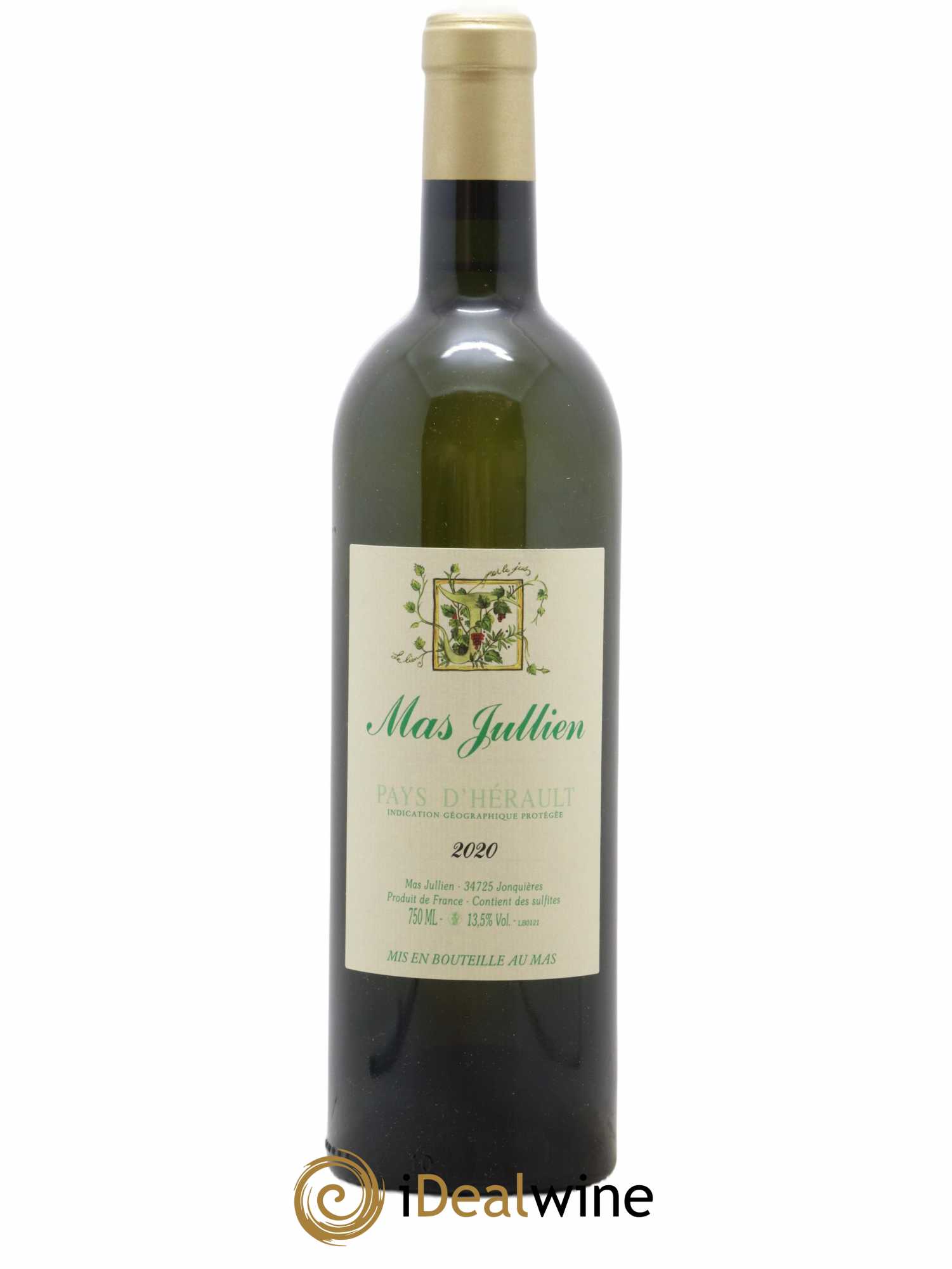 Pays d'Hérault Mas Jullien Olivier Jullien 2020 - Lot de 1 bouteille - 0