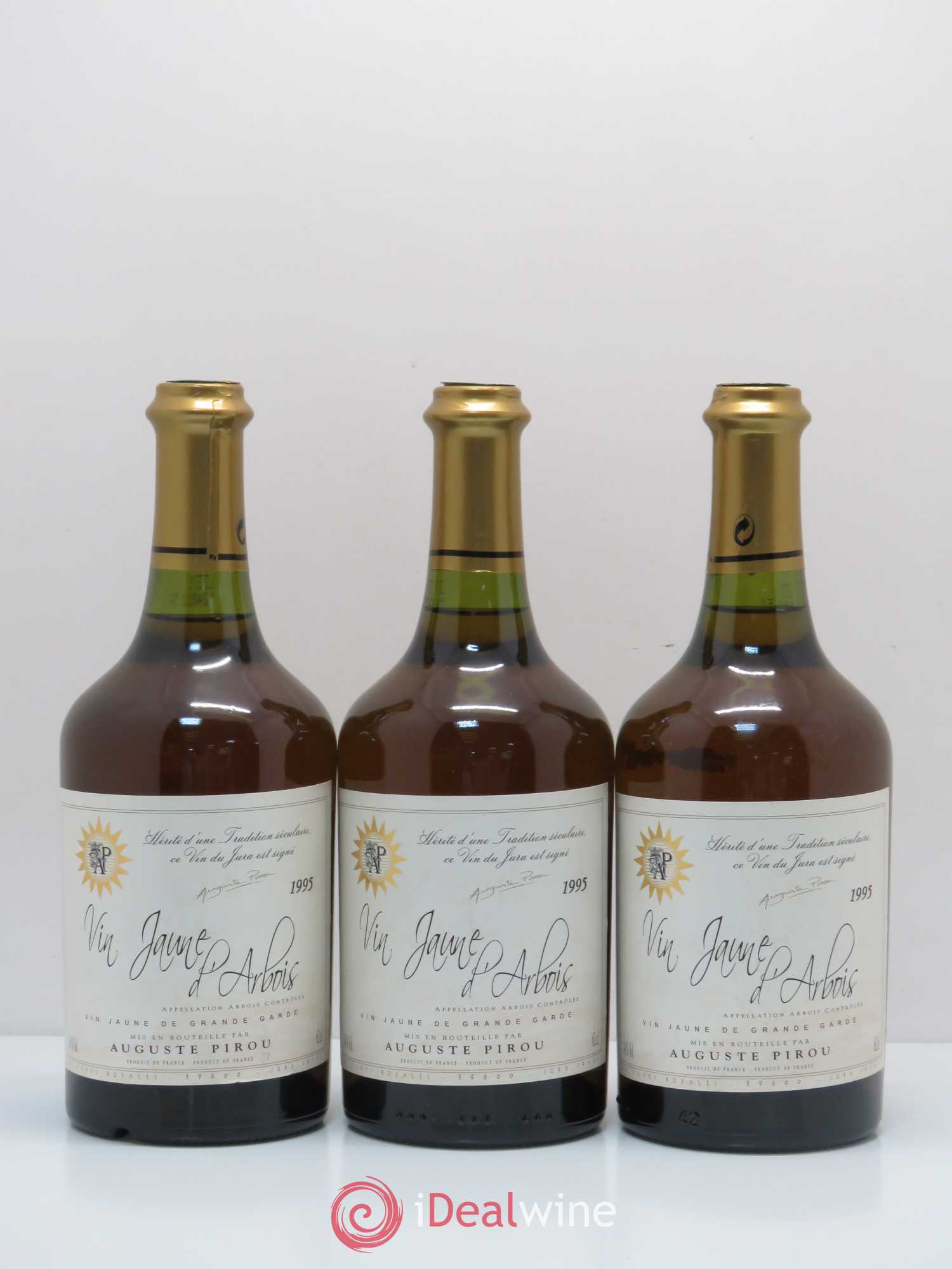 Arbois Vin Jaune de Grande Garde Auguste Pirou 1995 - Posten von 3 Flaschen - 0