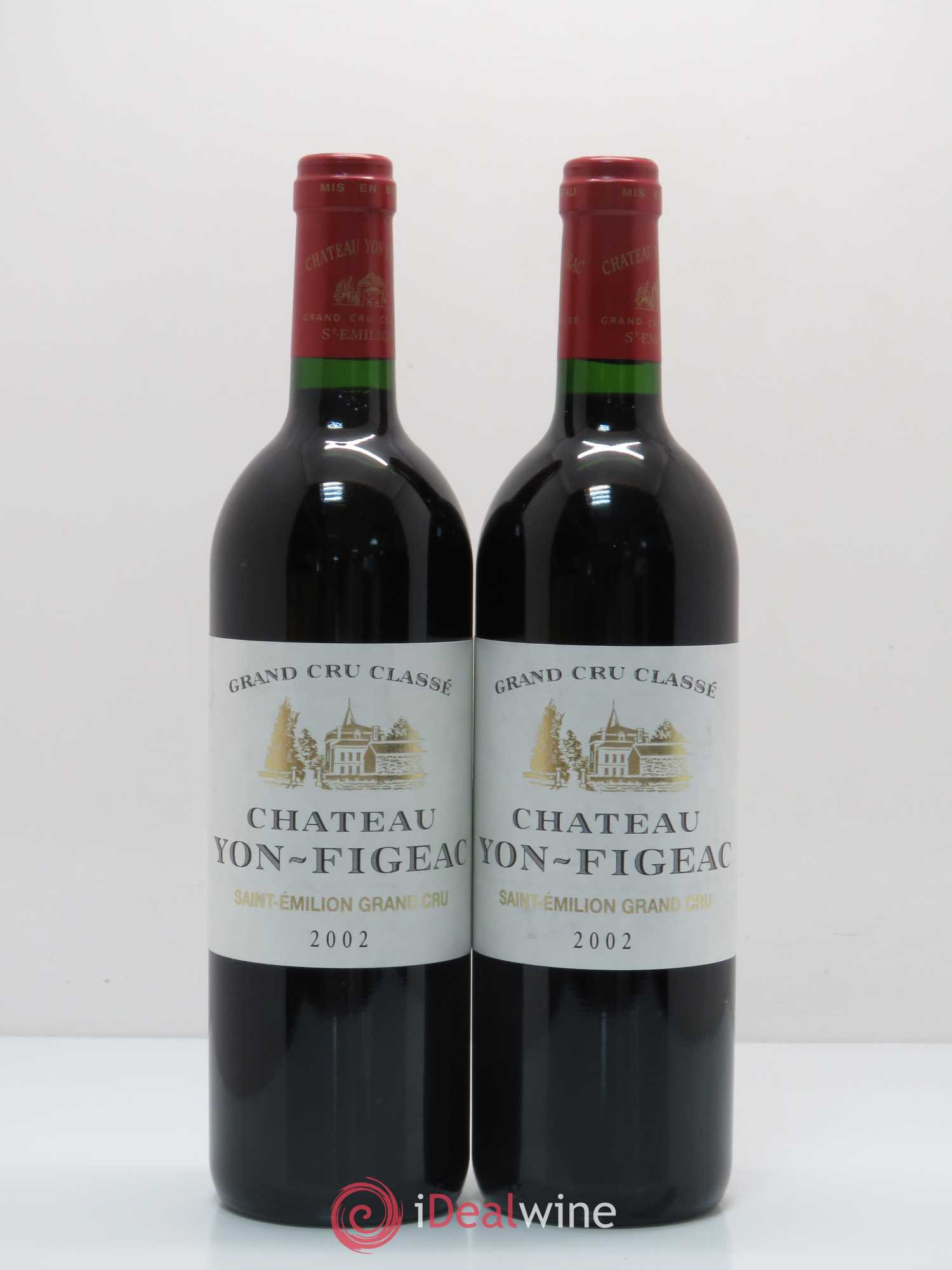 Château Yon Figeac Grand Cru Classé 2002 - Lot de 2 bouteilles - 0