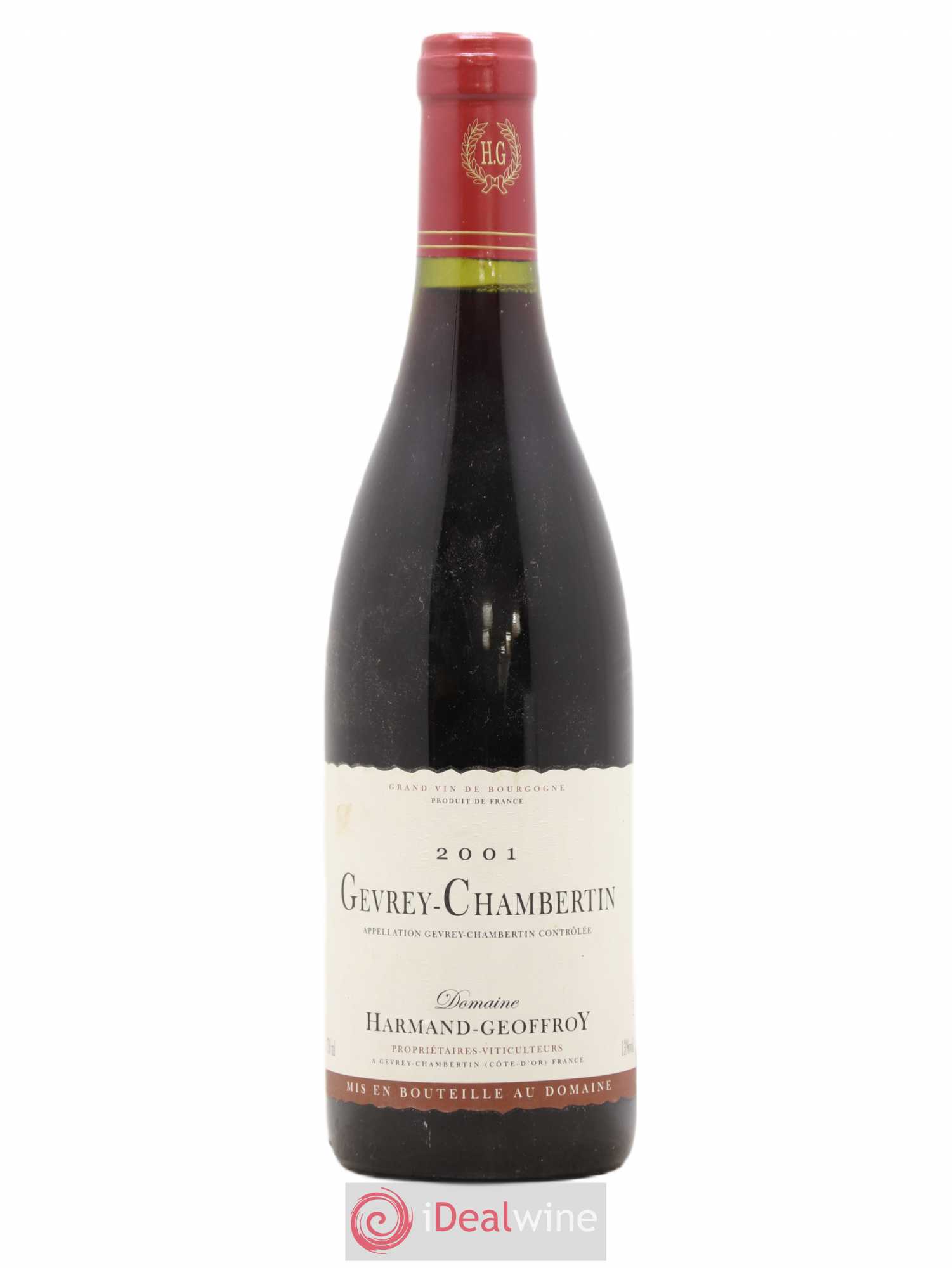 Gevrey-Chambertin Harmand-Geoffroy (Domaine) 2001 - Lot de 1 bouteille - 0