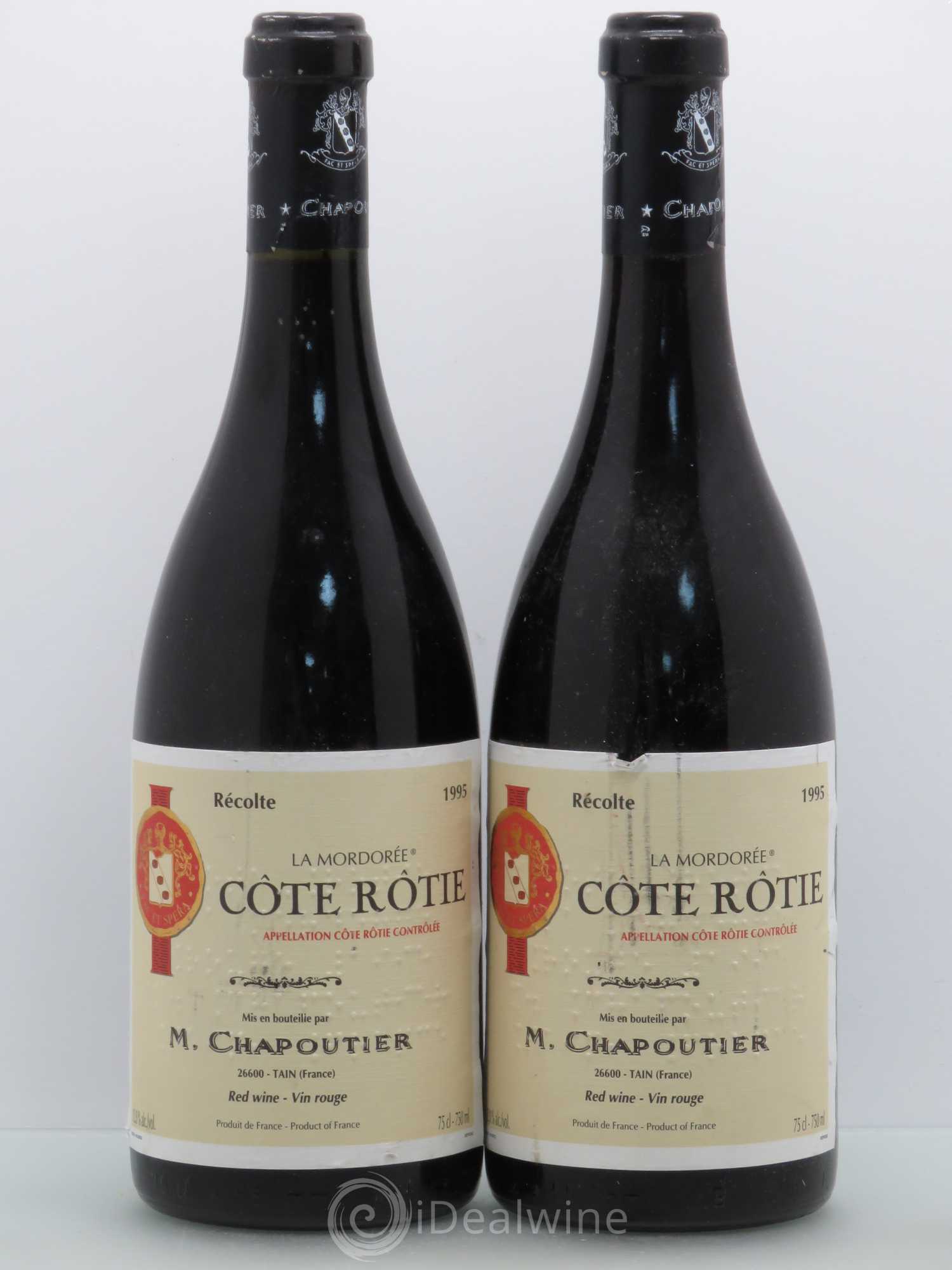 Côte-Rôtie La Mordorée Chapoutier 1995 - Lot de 2 bouteilles - 0
