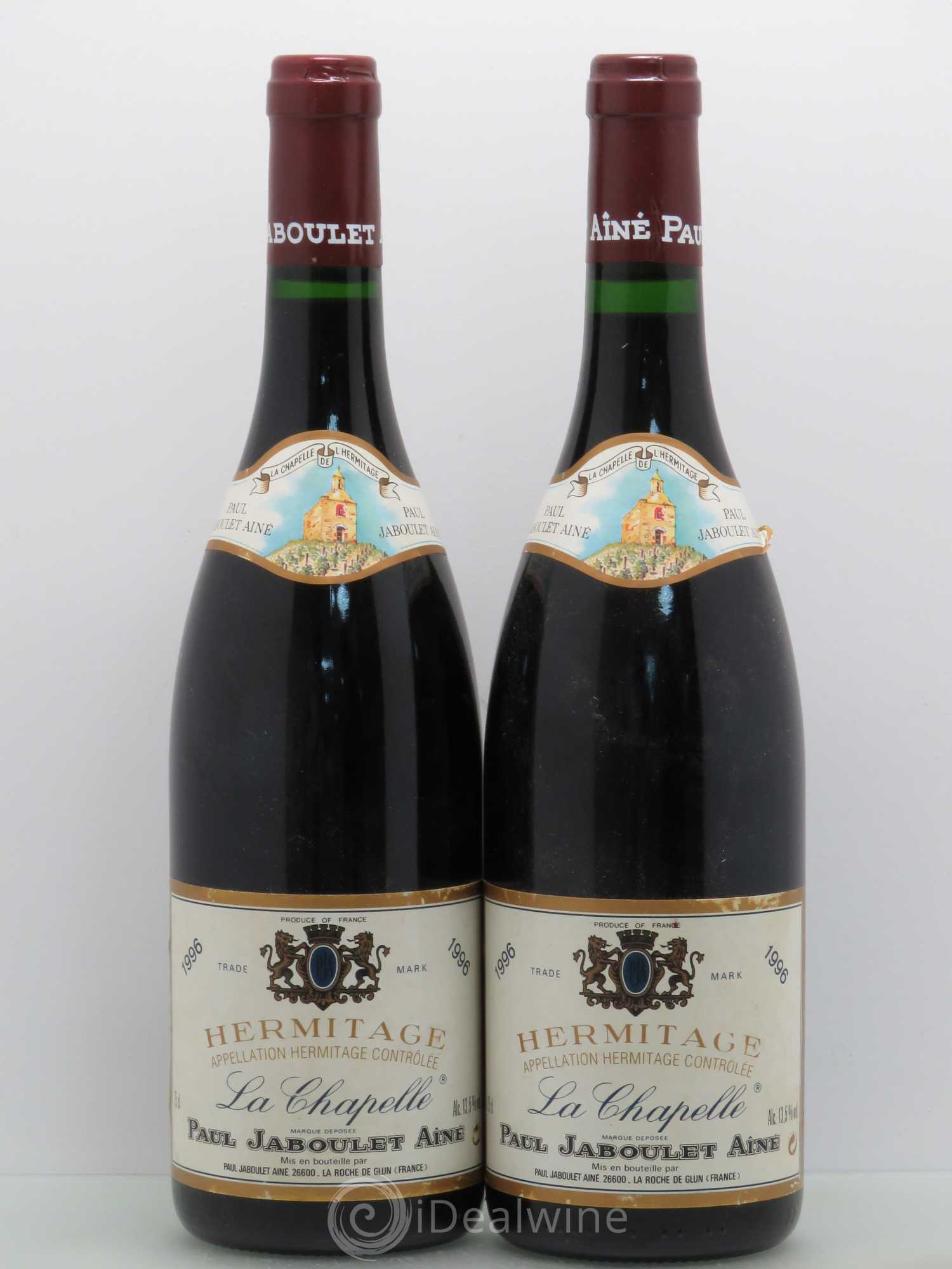 Hermitage La Chapelle Paul Jaboulet Ainé 1996 - Lot de 2 bouteilles - 0