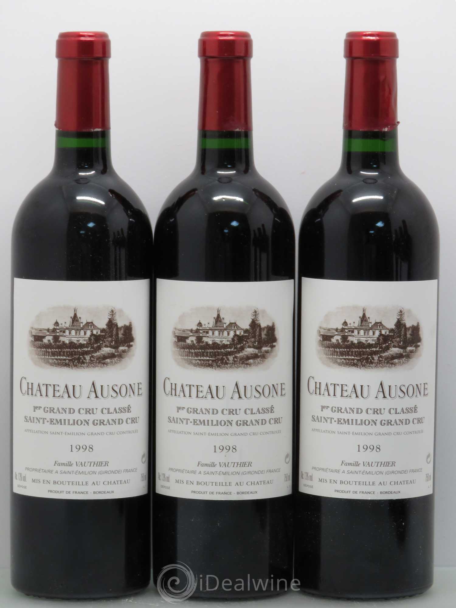 Château Ausone 1er Grand Cru Classé A 1998 - Lot de 6 bouteilles - 1