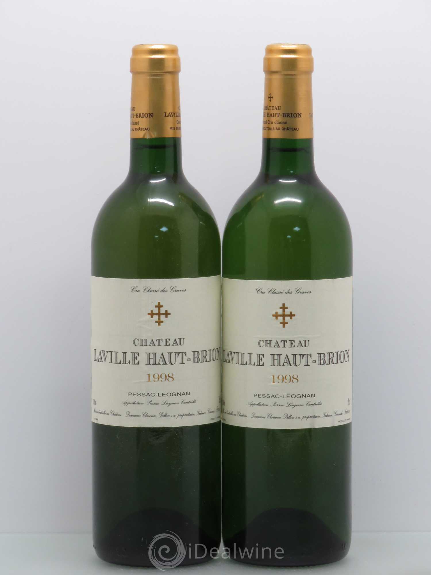 Château Laville Haut-Brion Cru Classé de Graves 1998 - Lot de 2 bouteilles - 0
