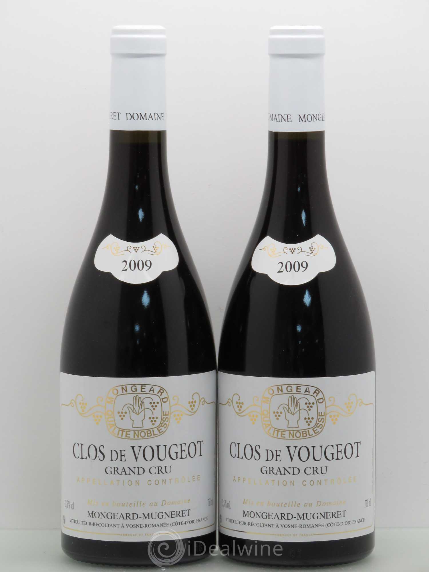 Clos de Vougeot Grand Cru Mongeard-Mugneret (Domaine) 2009 - Lot de 2 bouteilles - 0