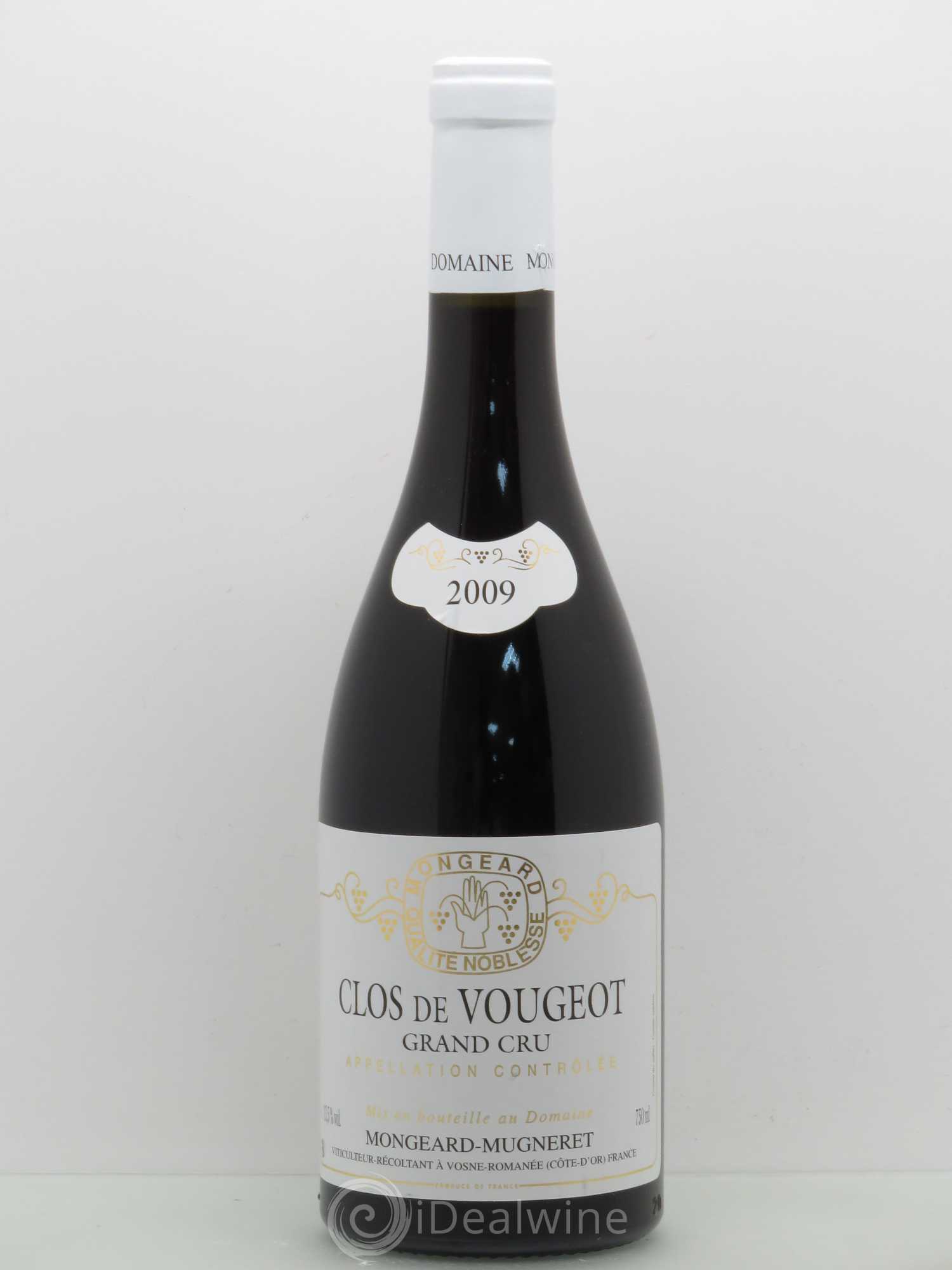 Clos de Vougeot Grand Cru Mongeard-Mugneret (Domaine) 2009 - Lot de 1 bouteille - 0