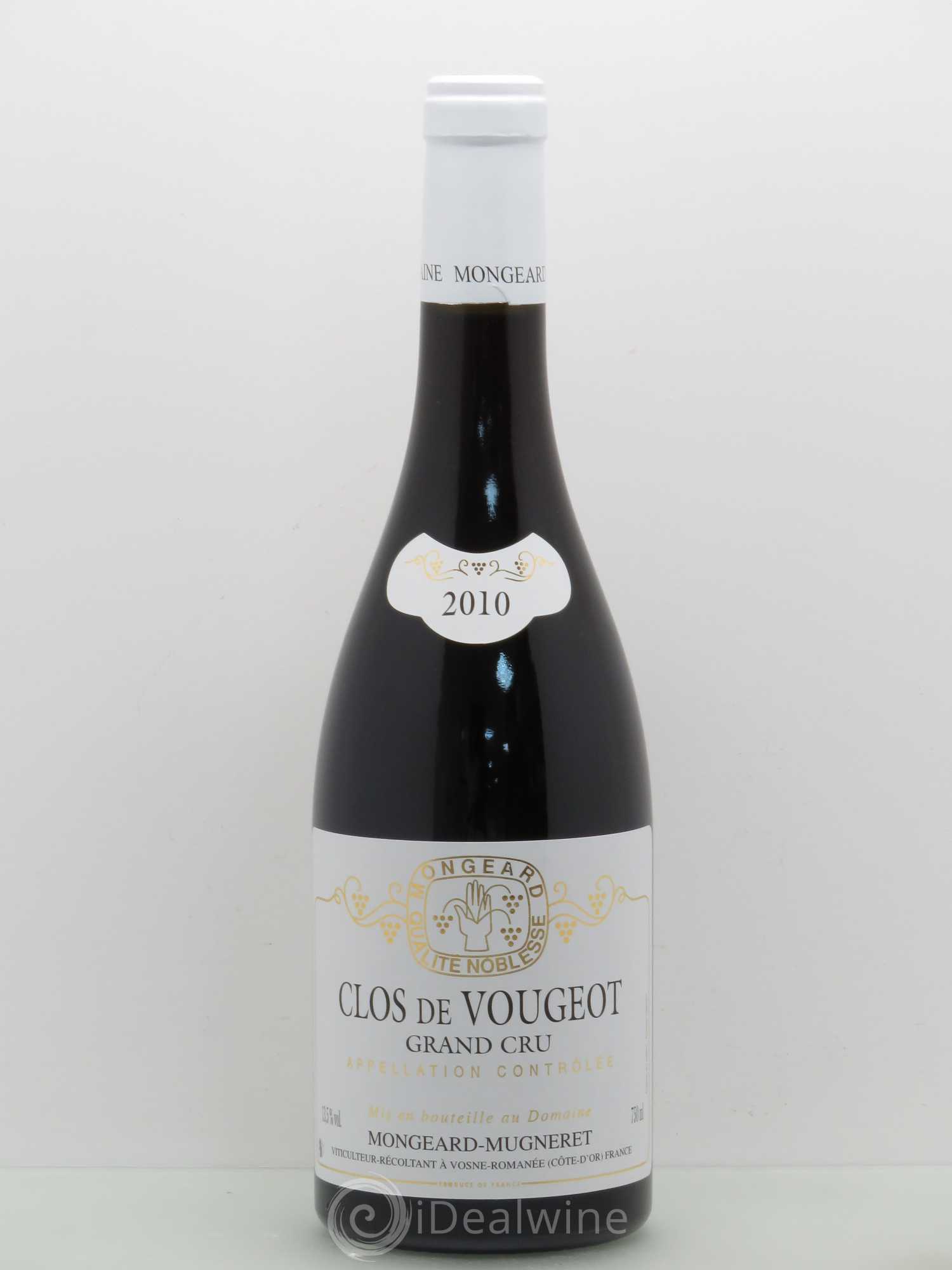 Clos de Vougeot Grand Cru Mongeard-Mugneret (Domaine) 2010 - Lot de 1 bouteille - 0