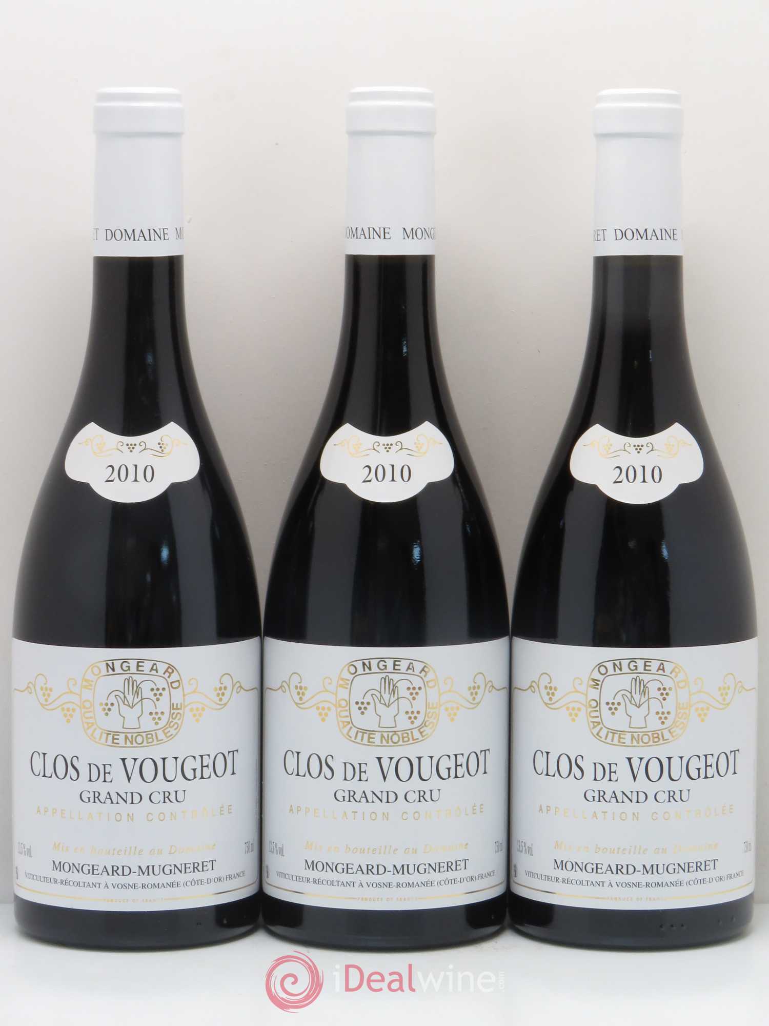 Clos de Vougeot Grand Cru Mongeard-Mugneret (Domaine) 2010 - Lot de 6 bouteilles - 3