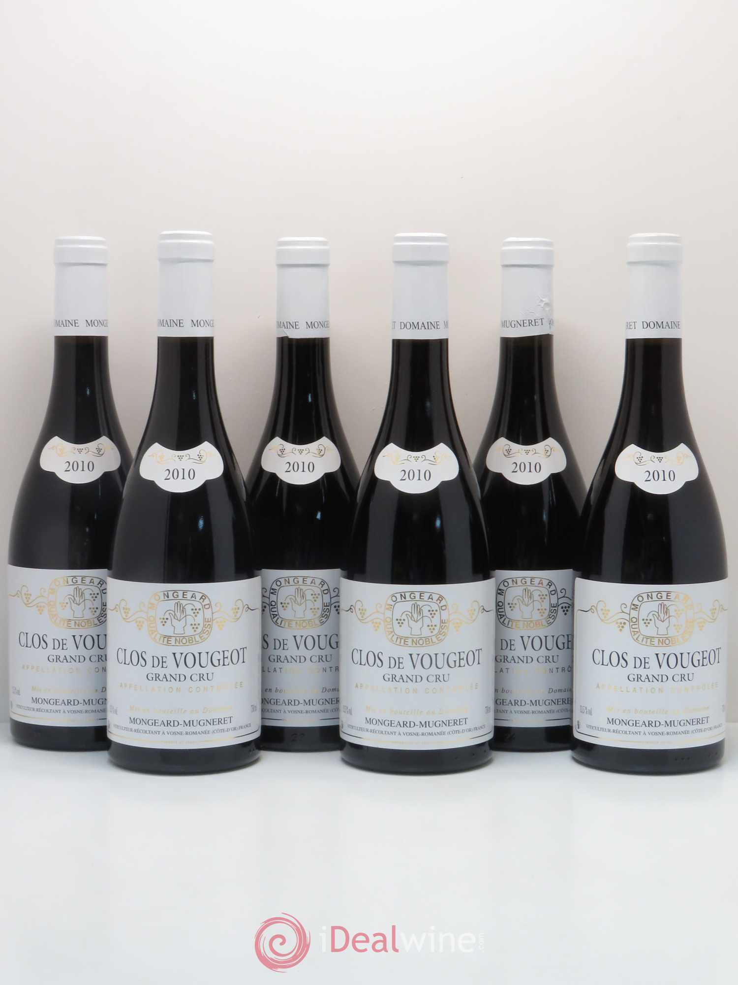 Clos de Vougeot Grand Cru Mongeard-Mugneret (Domaine) 2010 - Lot de 6 bouteilles - 0