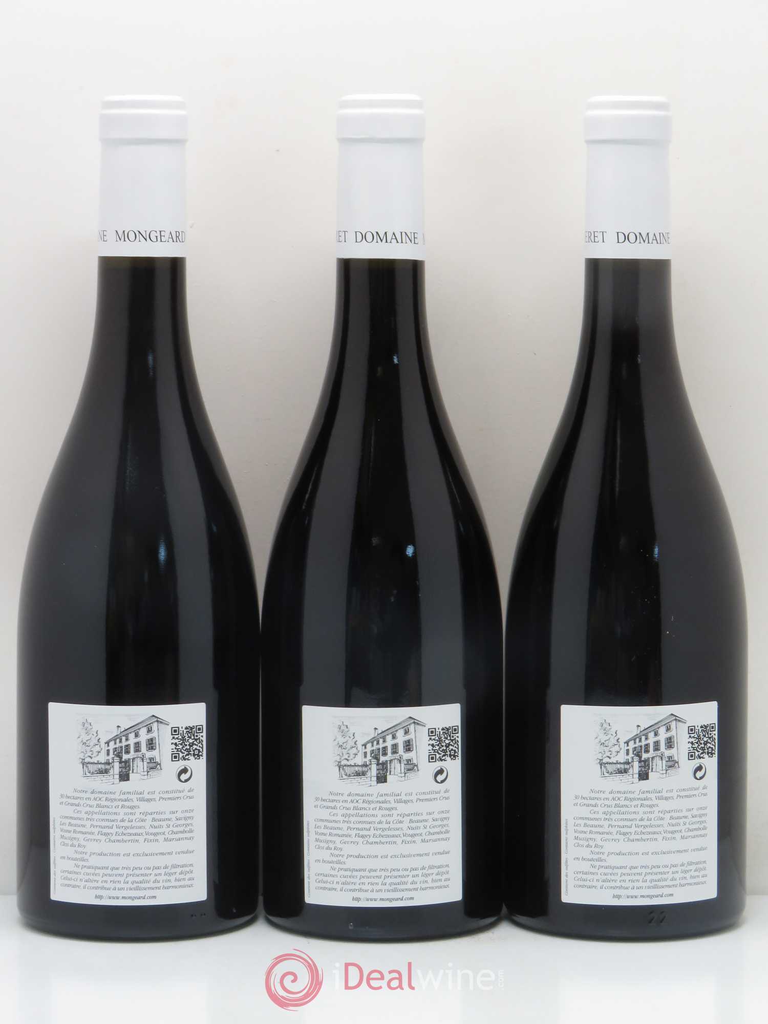 Clos de Vougeot Grand Cru Mongeard-Mugneret (Domaine) 2010 - Lot de 3 bouteilles - 1