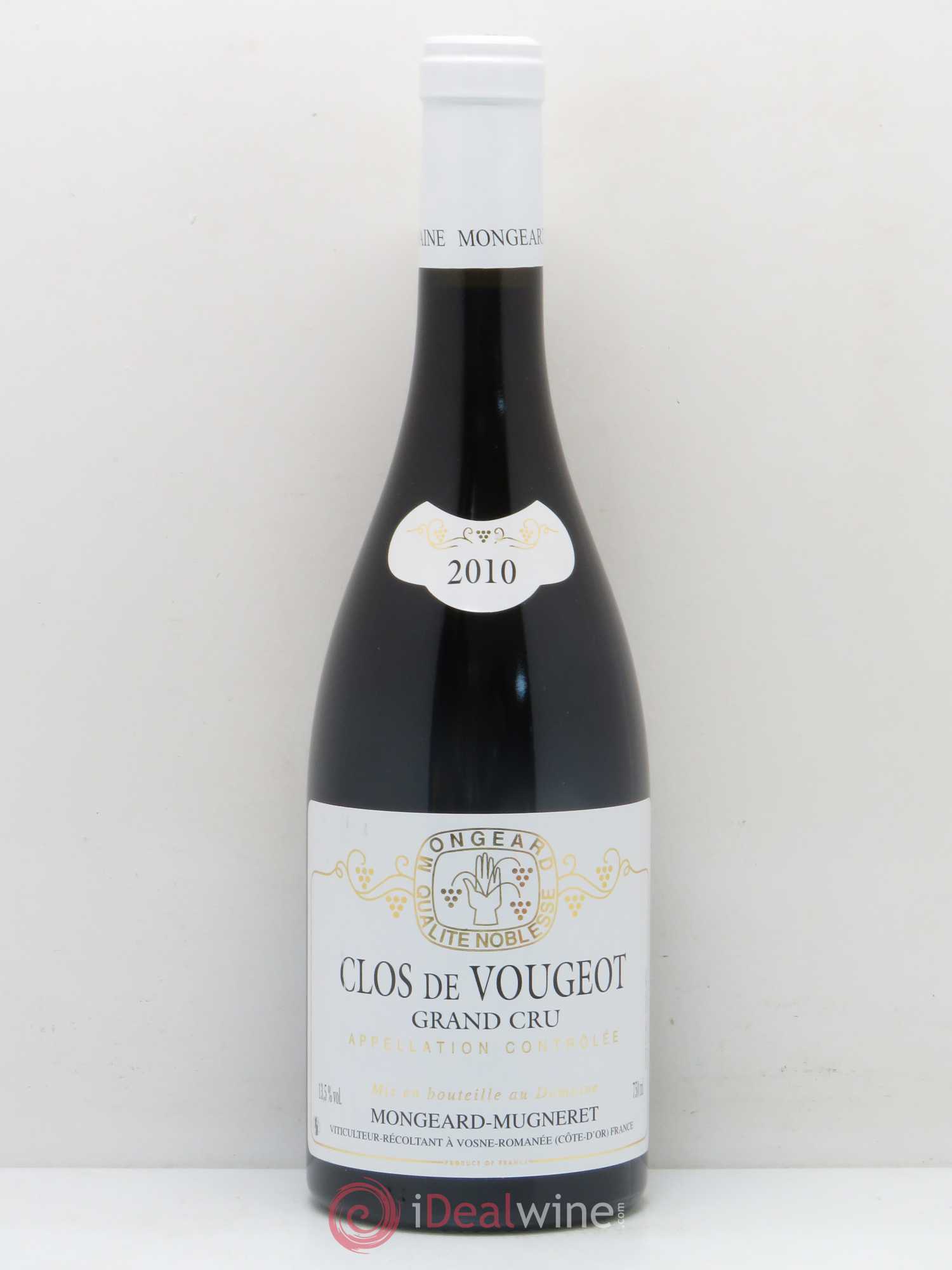 Clos de Vougeot Grand Cru Mongeard-Mugneret (Domaine) 2010 - Lot de 1 bouteille - 0