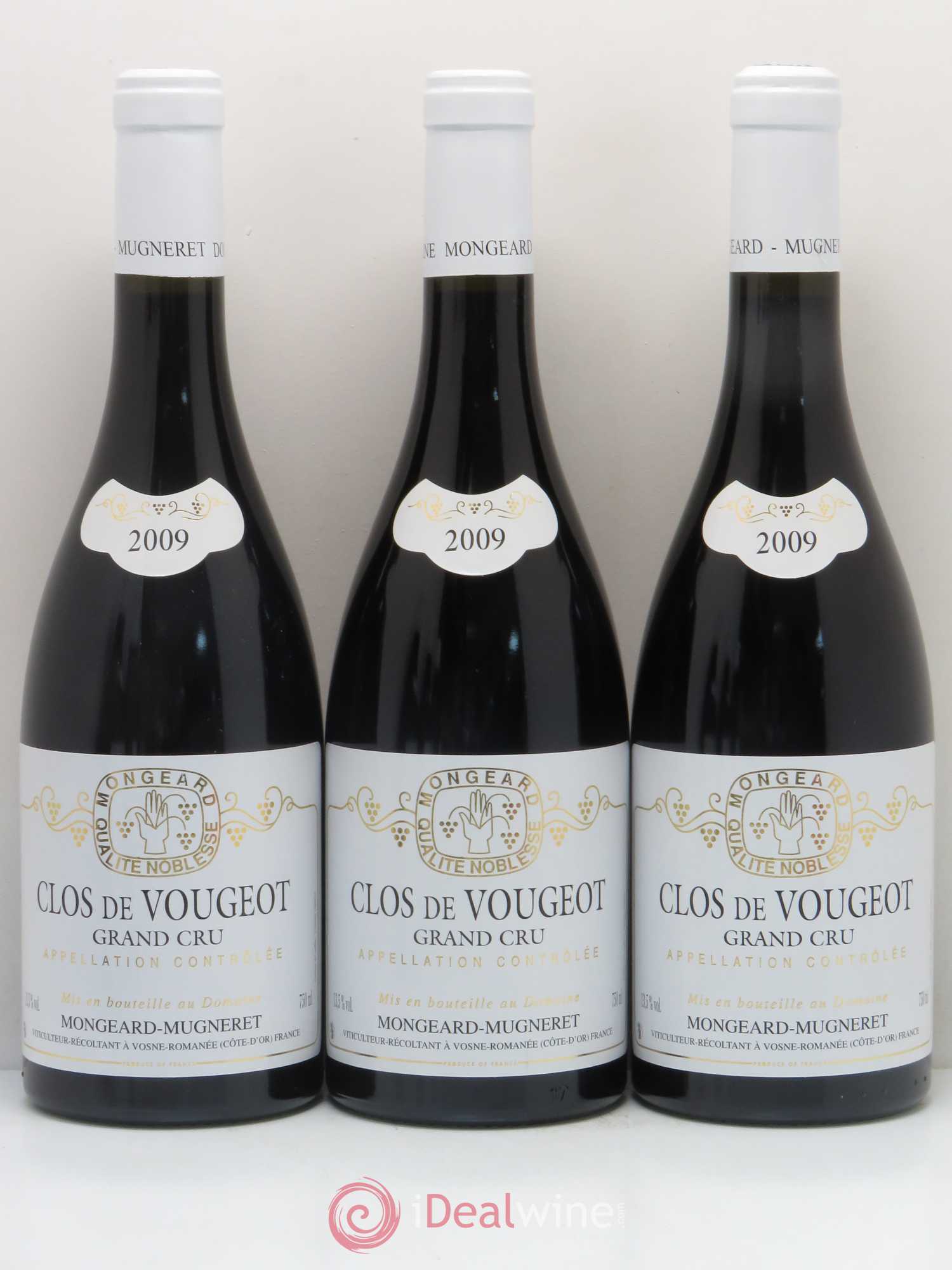 Clos de Vougeot Grand Cru Mongeard-Mugneret (Domaine) 2009 - Lot de 6 bouteilles - 1
