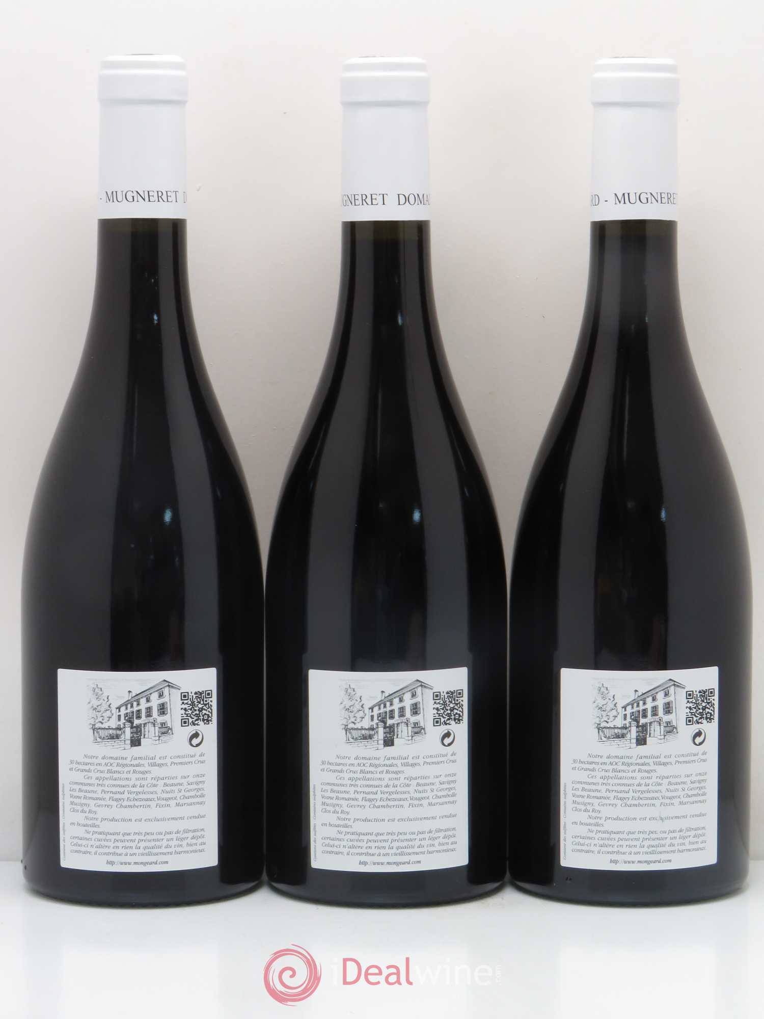Clos de Vougeot Grand Cru Mongeard-Mugneret (Domaine) 2009 - Lot de 3 bouteilles - 1