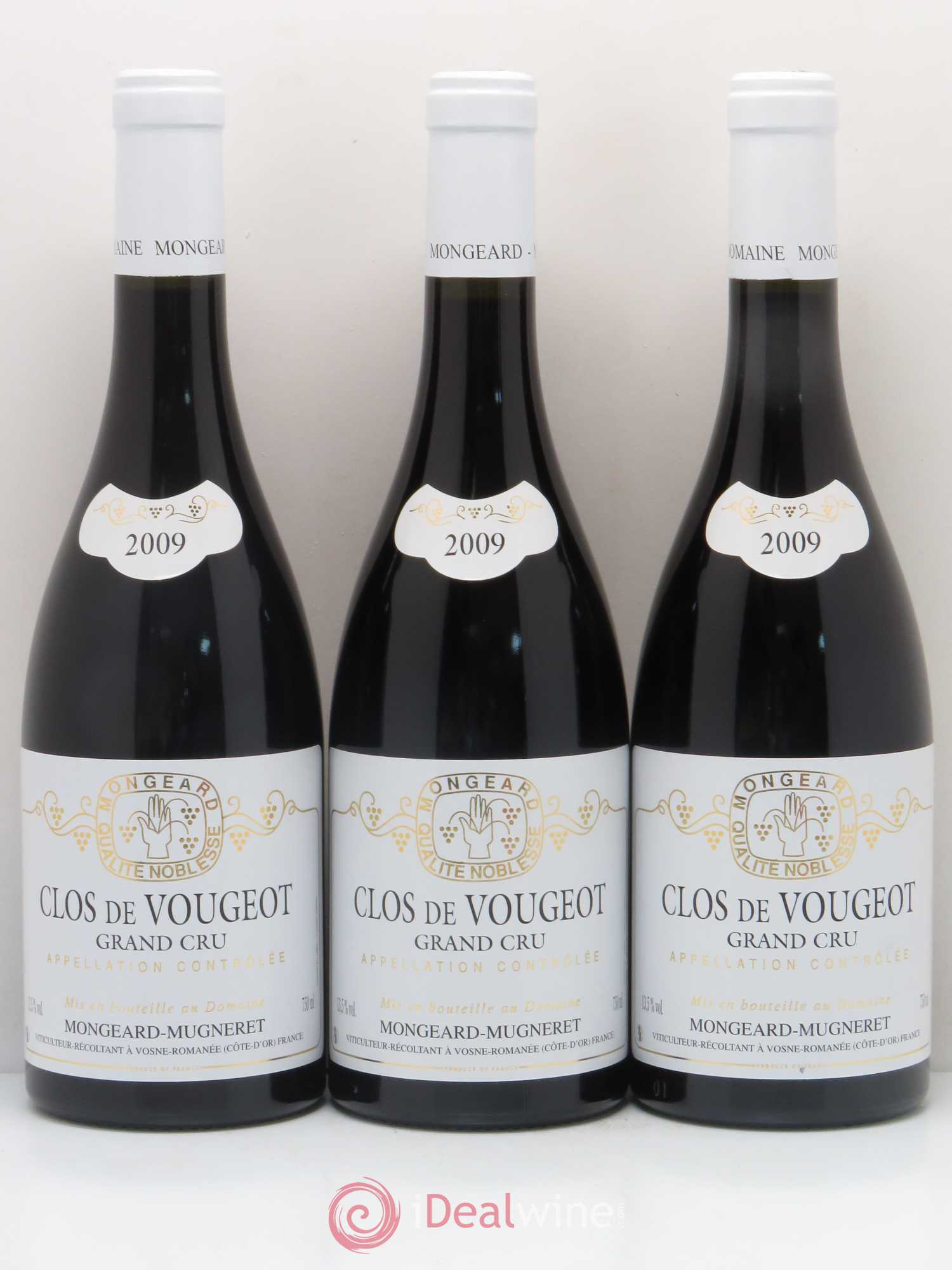 Clos de Vougeot Grand Cru Mongeard-Mugneret (Domaine) 2009 - Lot de 3 bouteilles - 0