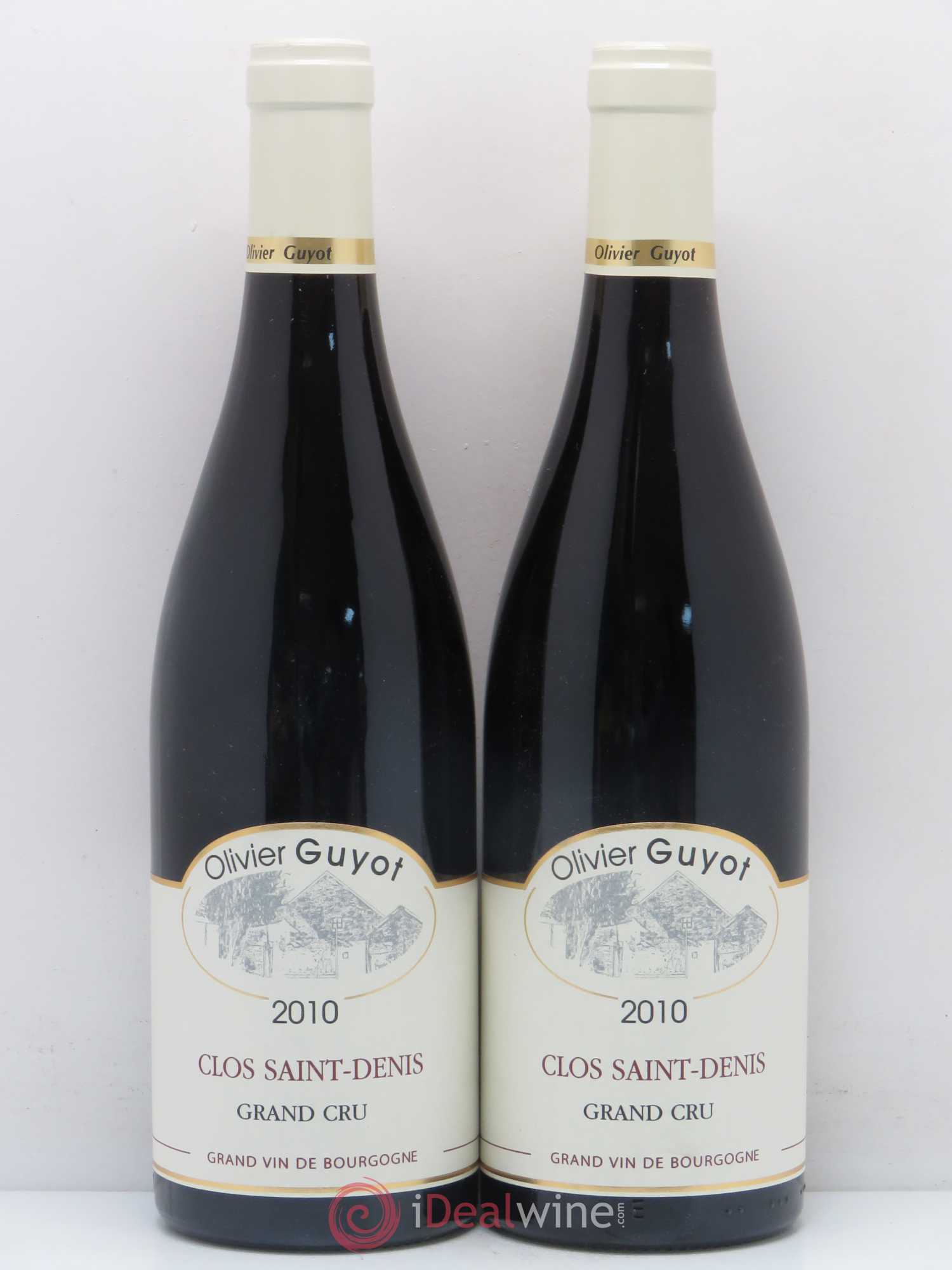 Clos Saint-Denis Grand Cru Olivier Guyot (Domaine de) 2010 - Lotto di 2 bottiglie - 0