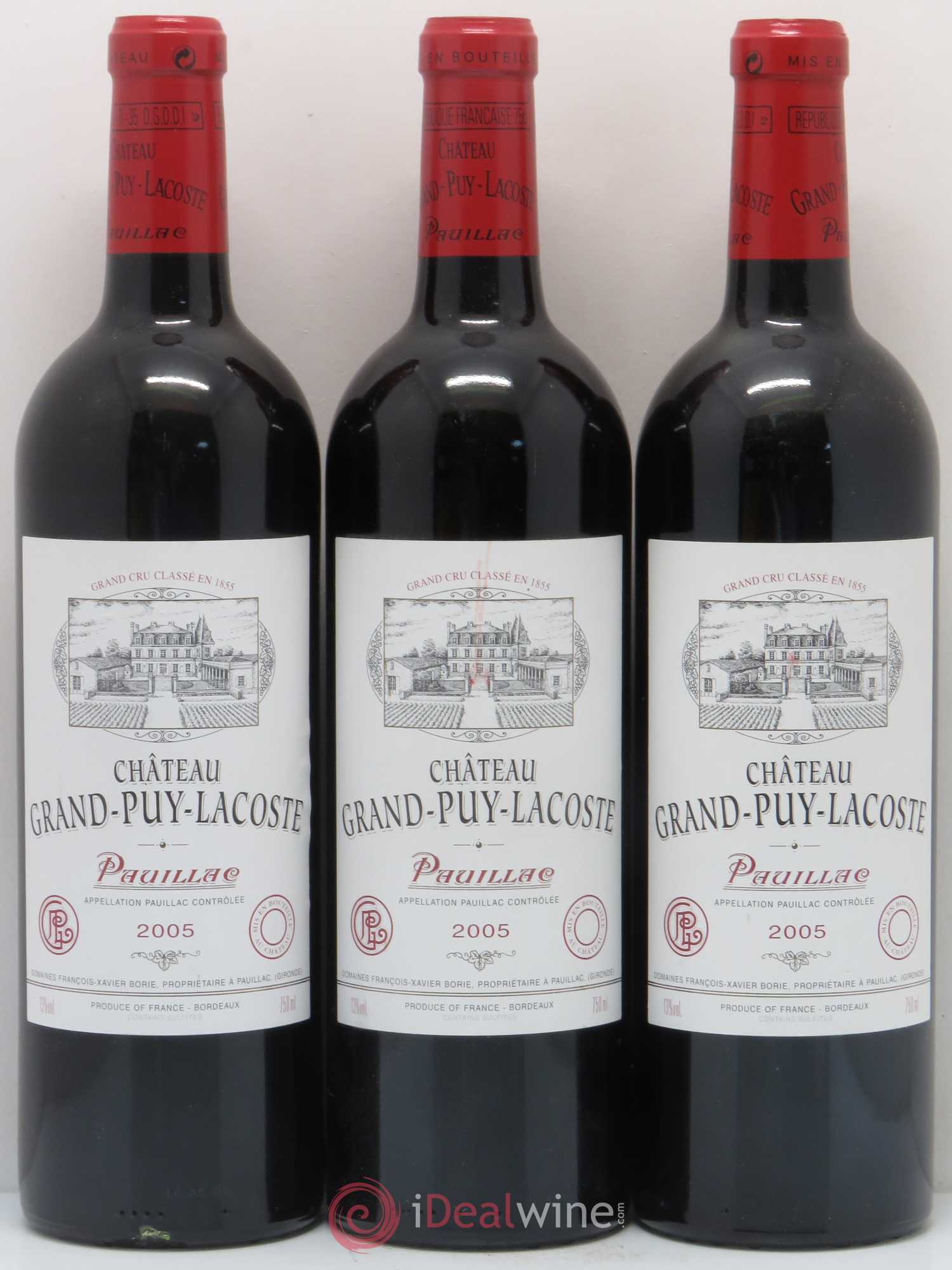 Château Grand Puy Lacoste 5ème Grand Cru Classé 2005 - Lot de 12 bouteilles - 2
