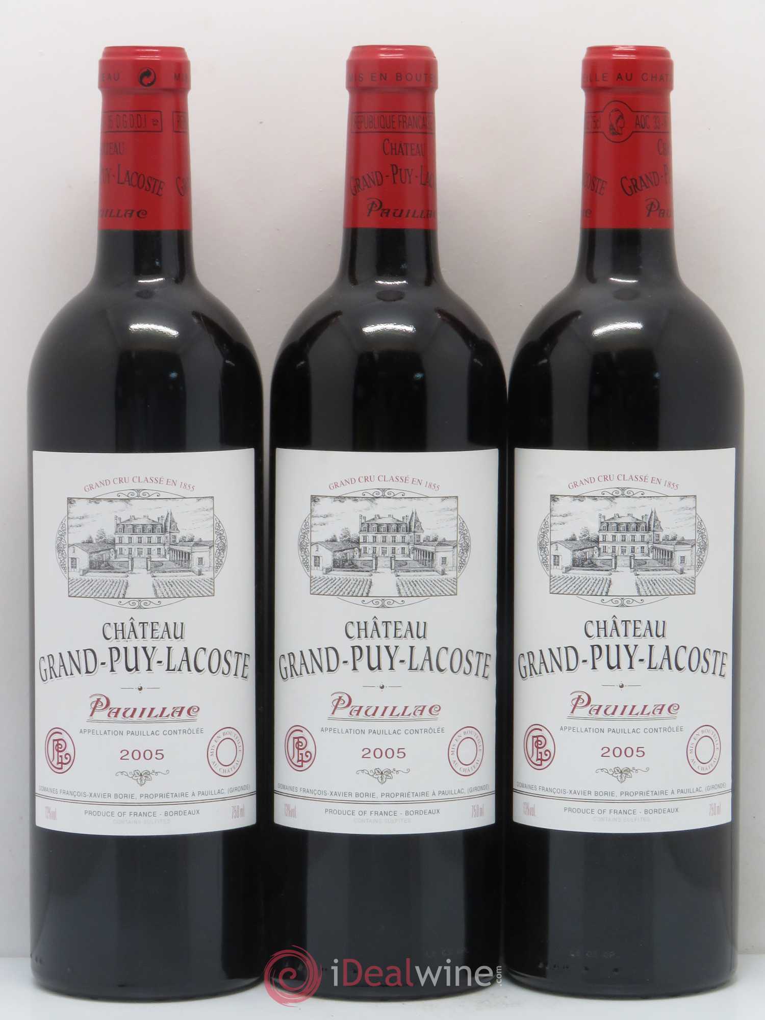 Château Grand Puy Lacoste 5ème Grand Cru Classé 2005 - Lot de 12 bouteilles - 2