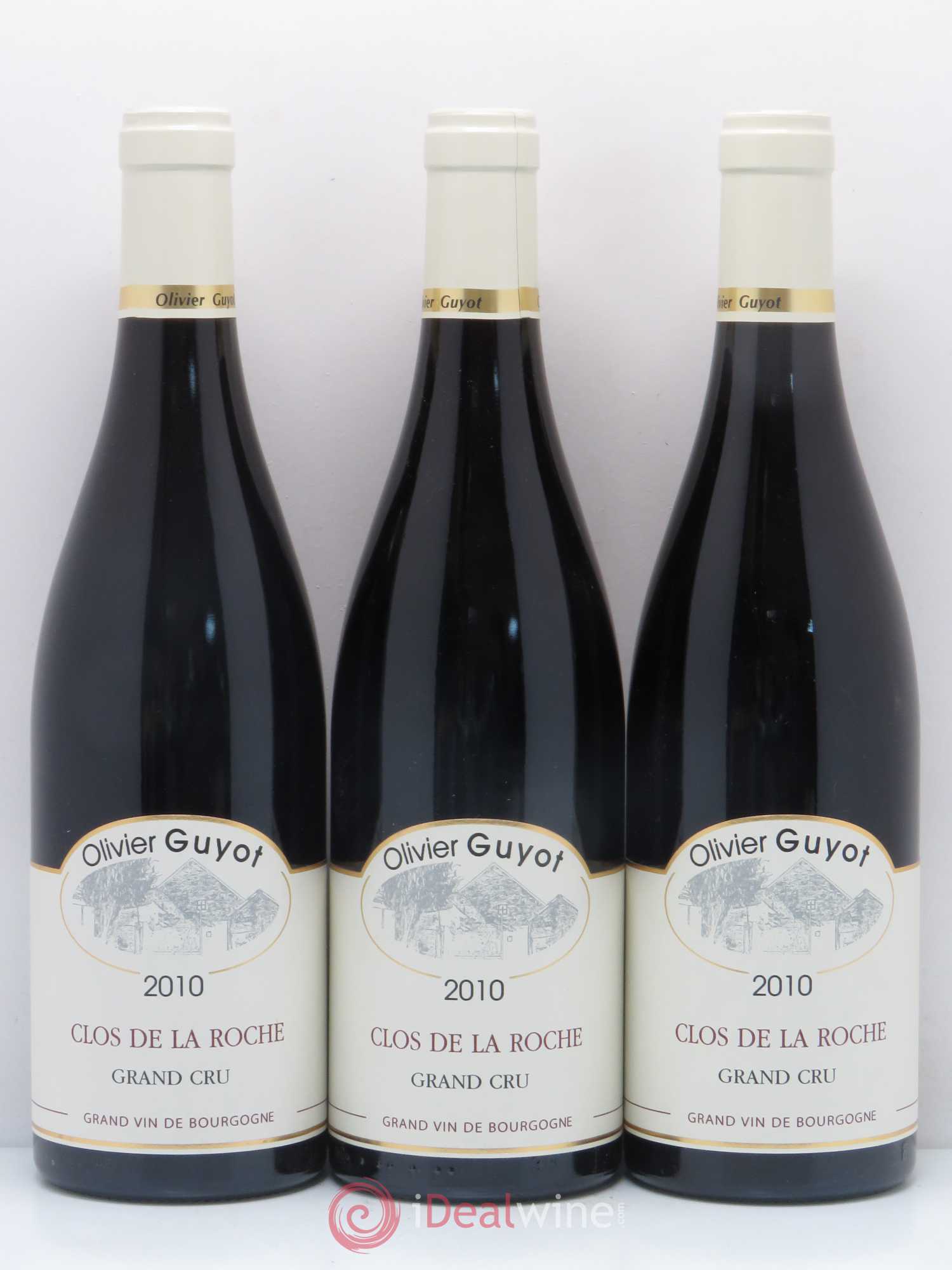 Clos de la Roche Grand Cru Olivier Guyot (Domaine de) 2010 - Lot de 3 bouteilles - 0