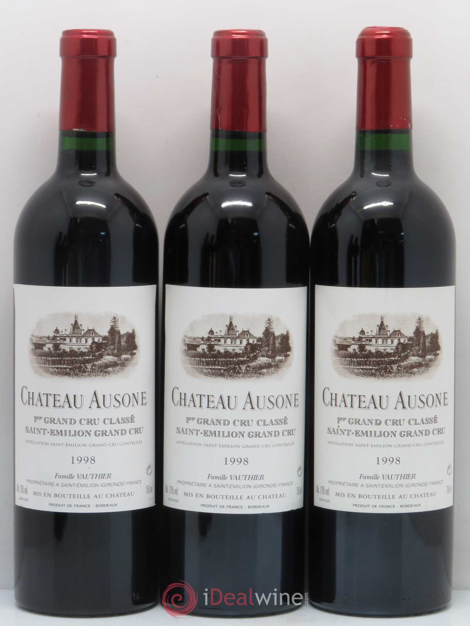 Château Ausone 1er Grand Cru Classé A 1998 - Lot de 5 bouteilles - 1