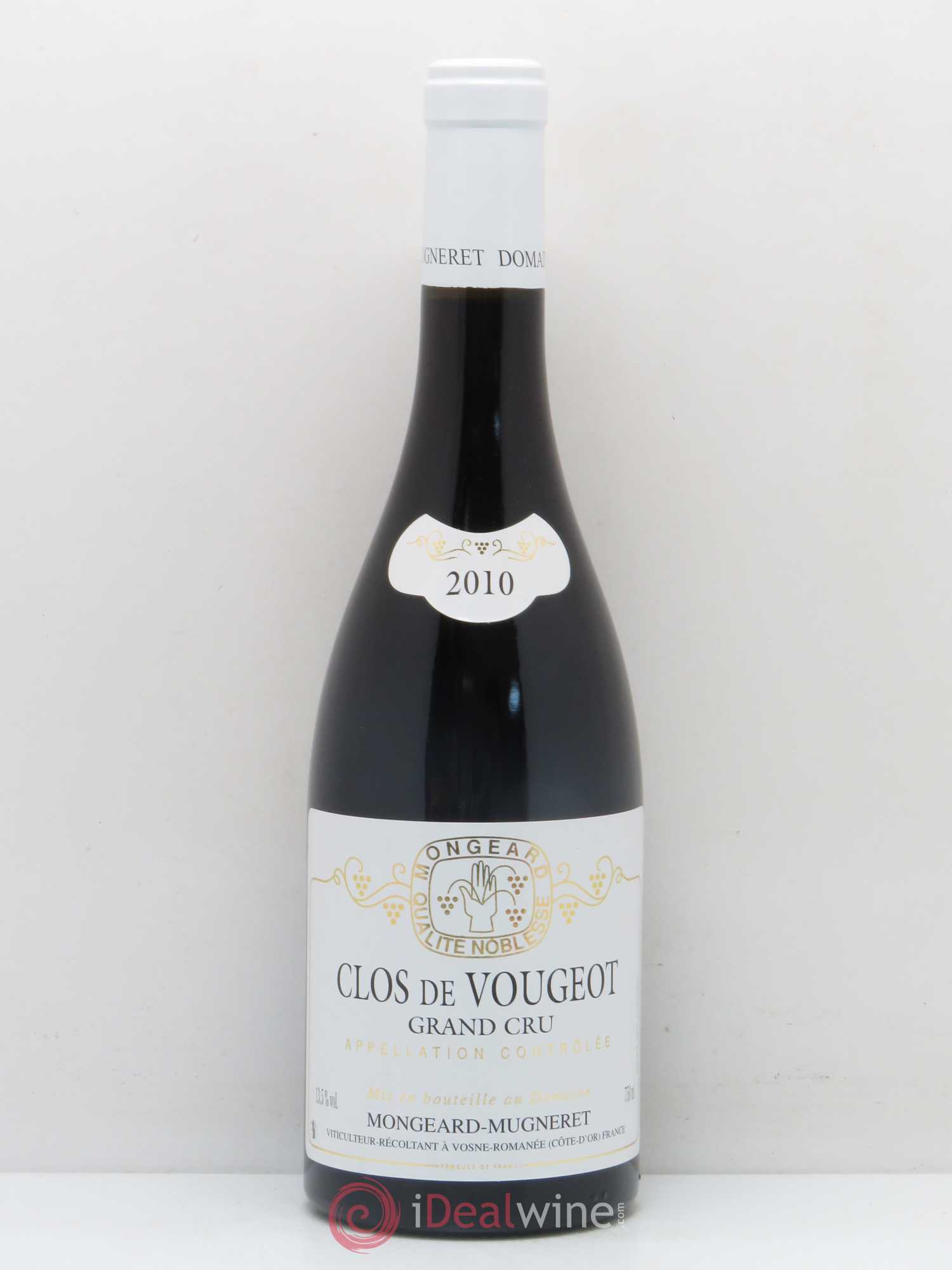 Clos de Vougeot Grand Cru Mongeard-Mugneret (Domaine) 2010 - Lot de 1 bouteille - 0