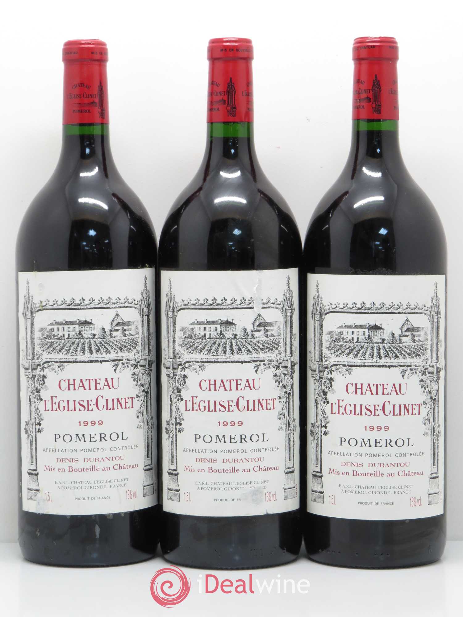 Château l' Église Clinet 1999 - Lot de 3 magnums - 0