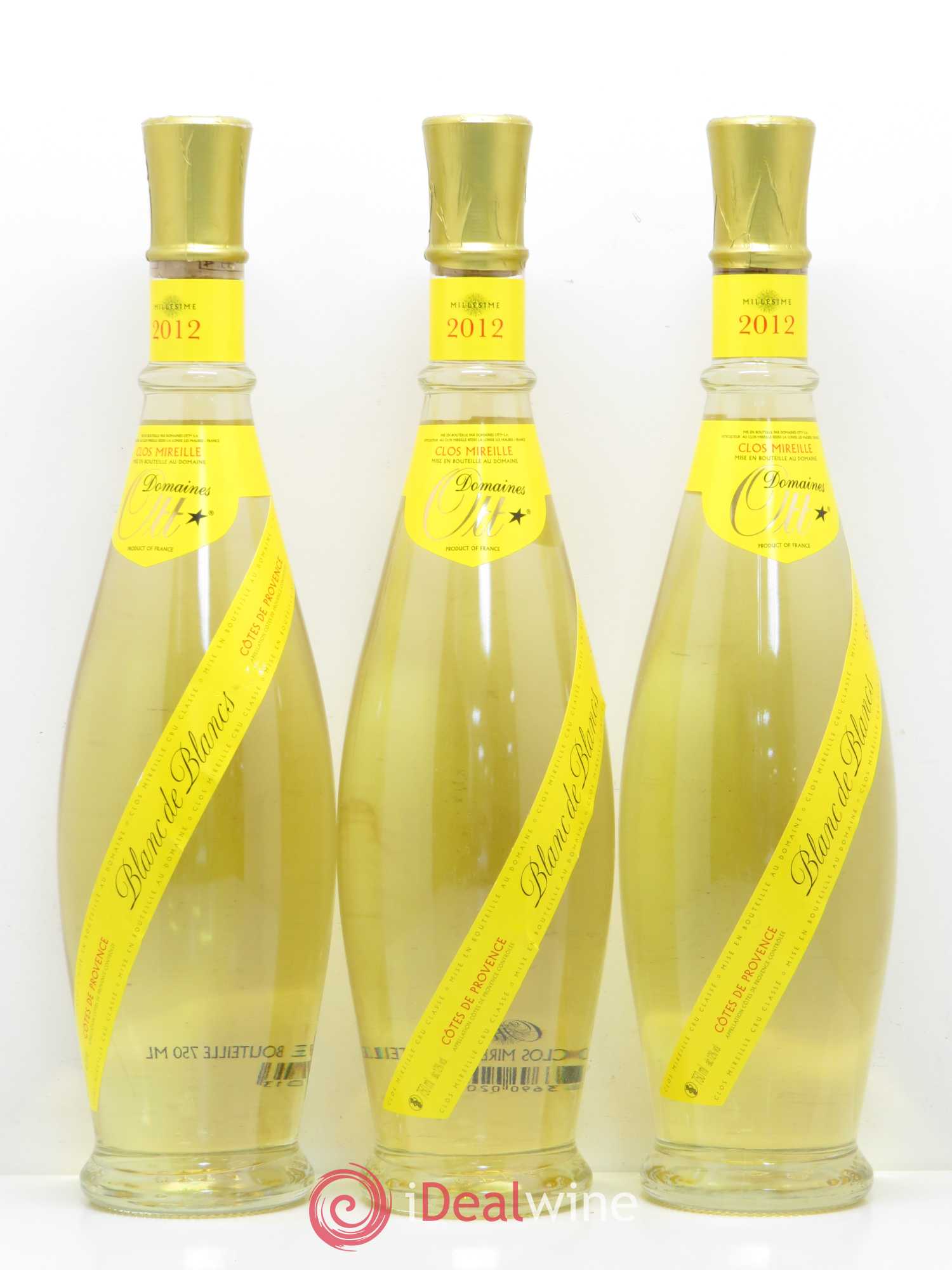 Côtes de Provence Domaines Ott Clos Mireille Blanc de Blancs 2012 - Lot de 11 bouteilles - 1
