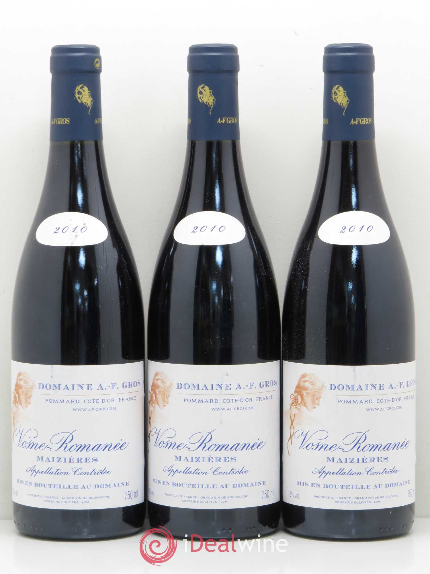 Vosne-Romanée Maizières A.-F. Gros 2010 - Lot de 6 bouteilles - 1