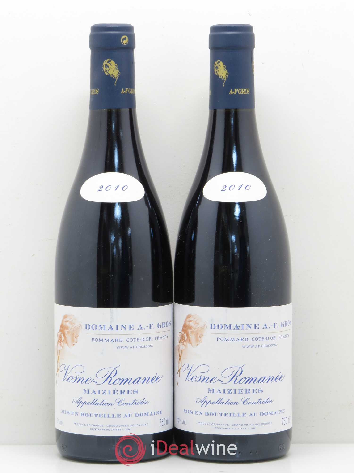 Vosne-Romanée Maizières A.-F. Gros 2010 - Lot de 2 bouteilles - 0