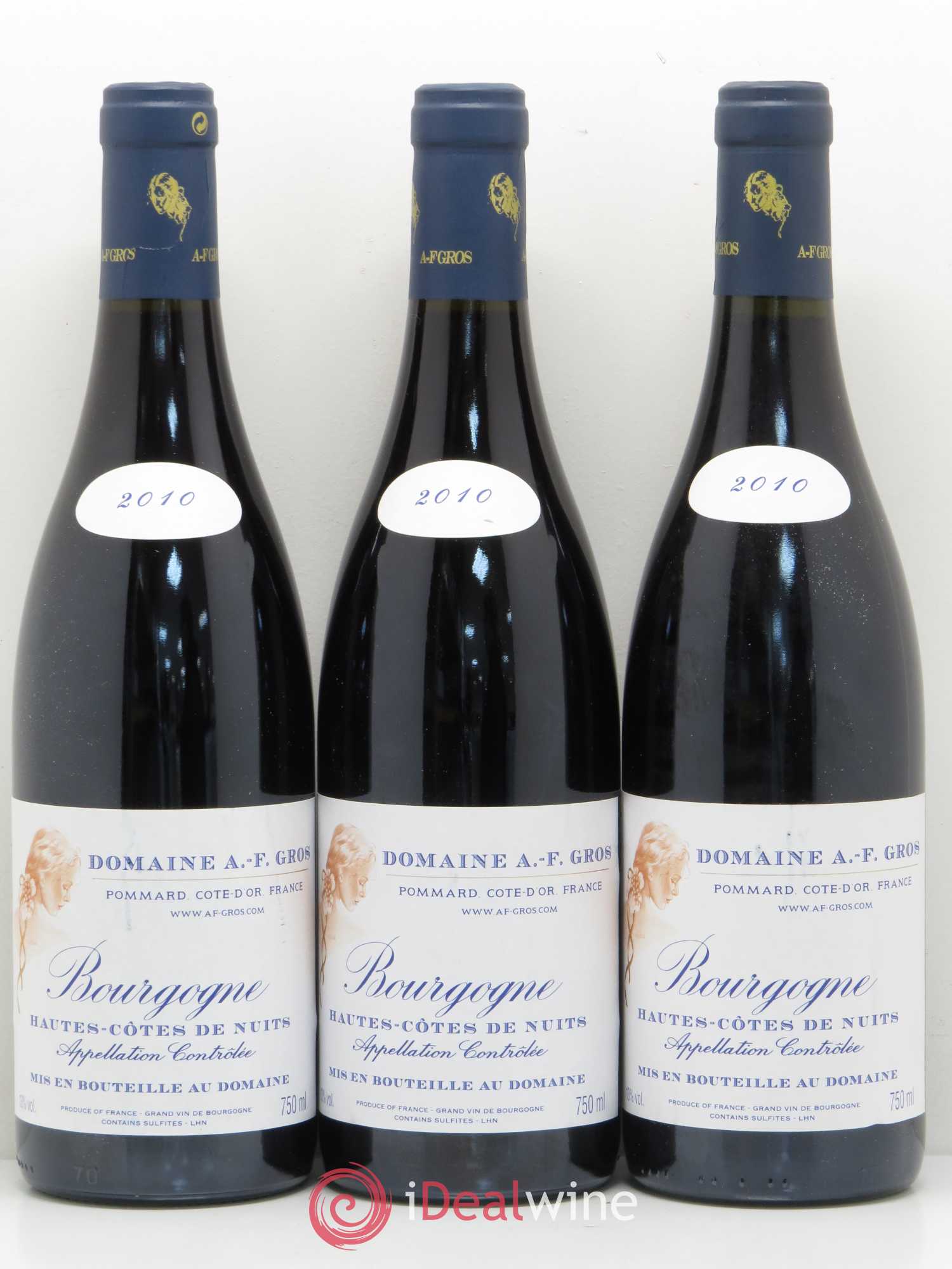 Hautes-Côtes de Nuits A.-F. Gros 2010 - Lot de 6 bouteilles - 1