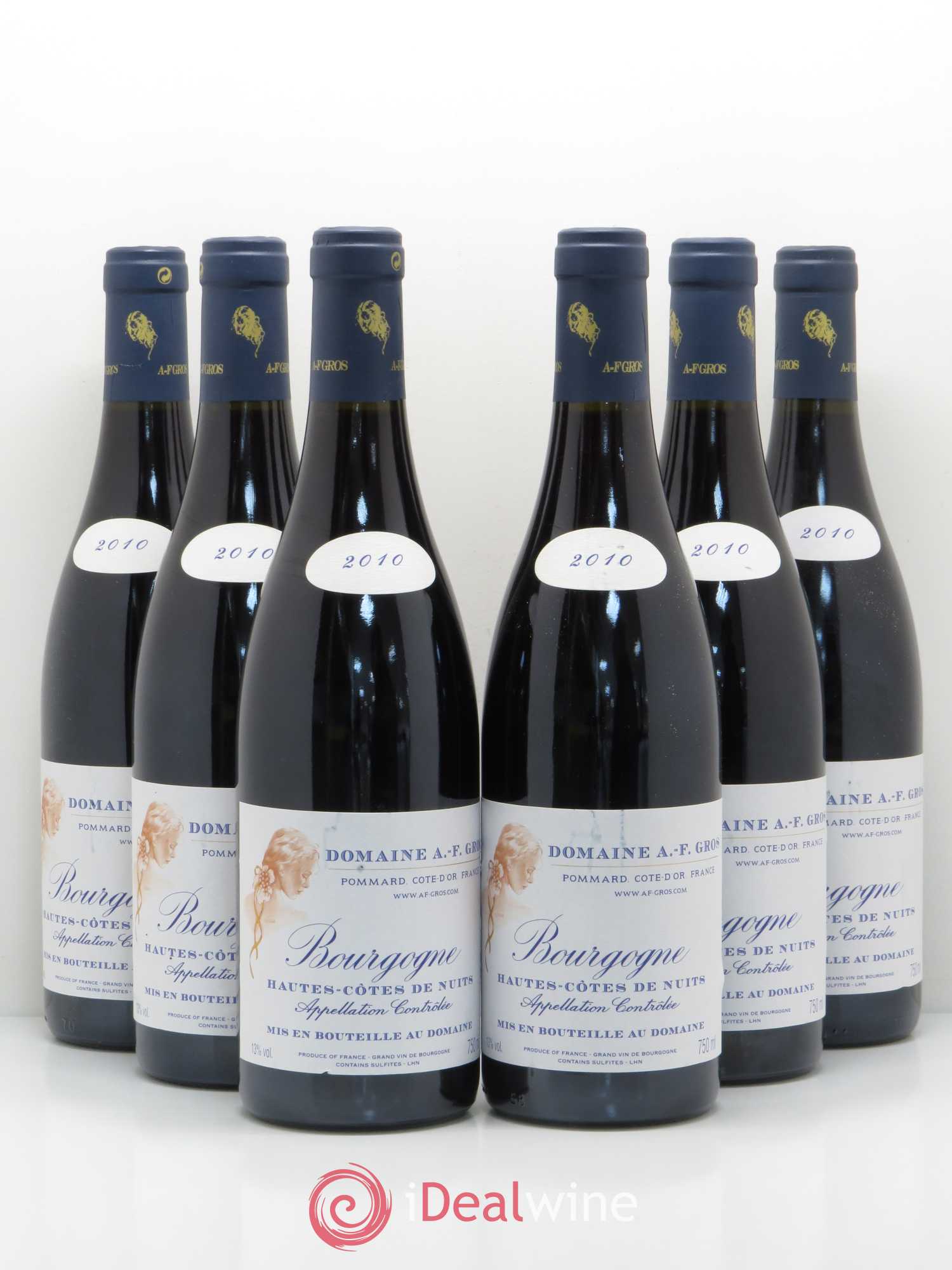 Hautes-Côtes de Nuits A.-F. Gros 2010 - Lot de 6 bouteilles - 0