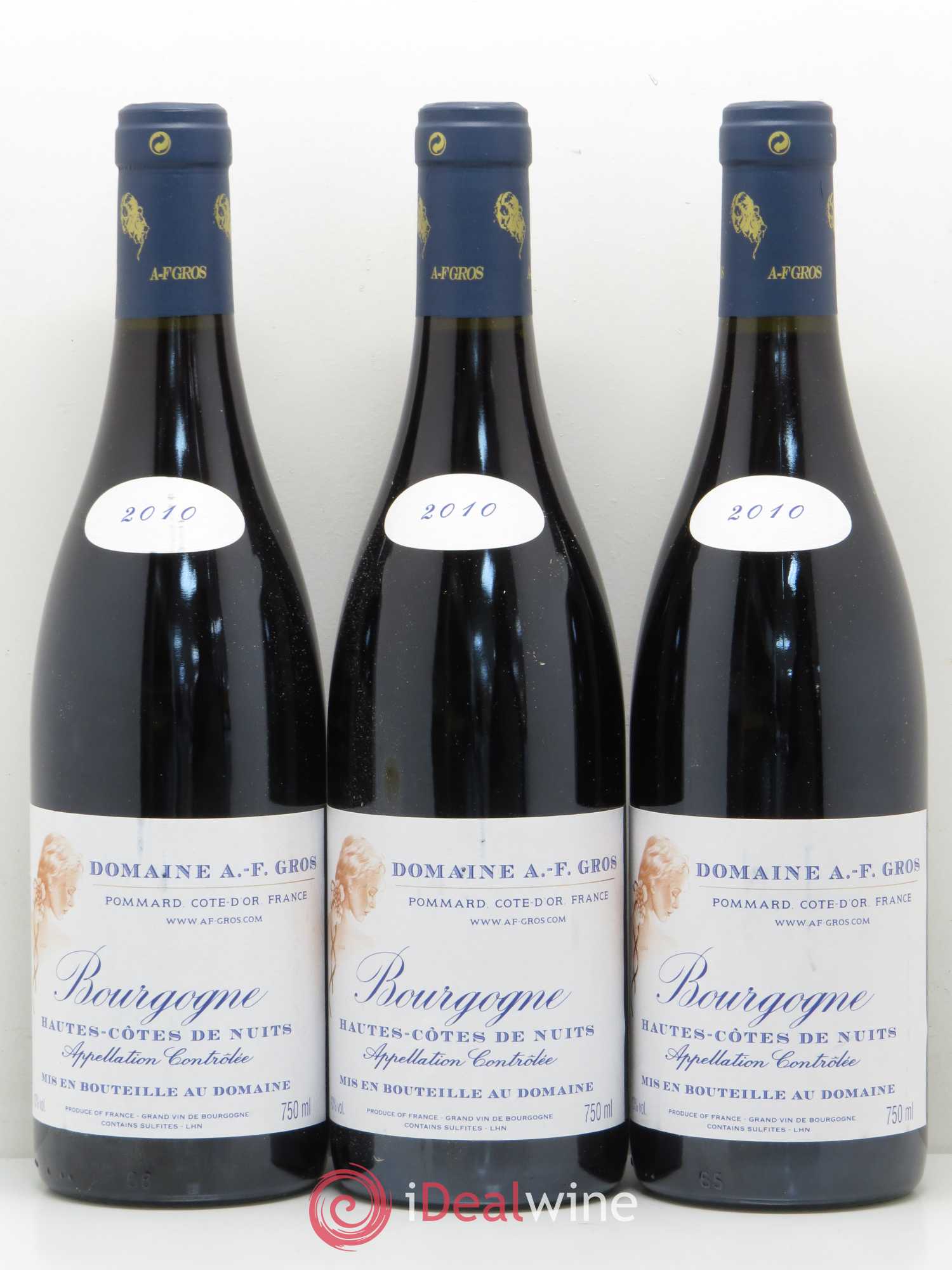 Hautes-Côtes de Nuits A.-F. Gros 2010 - Lot de 3 bouteilles - 0