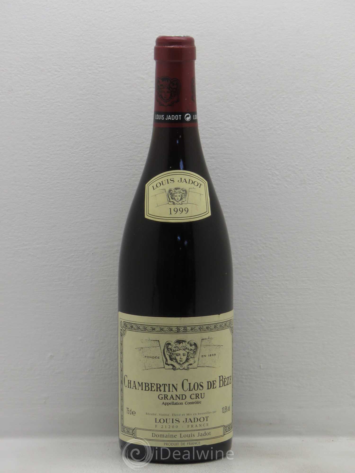 Chambertin Clos de Bèze Grand Cru Domaine Louis Jadot 1999 - Lot de 1 bouteille - 0