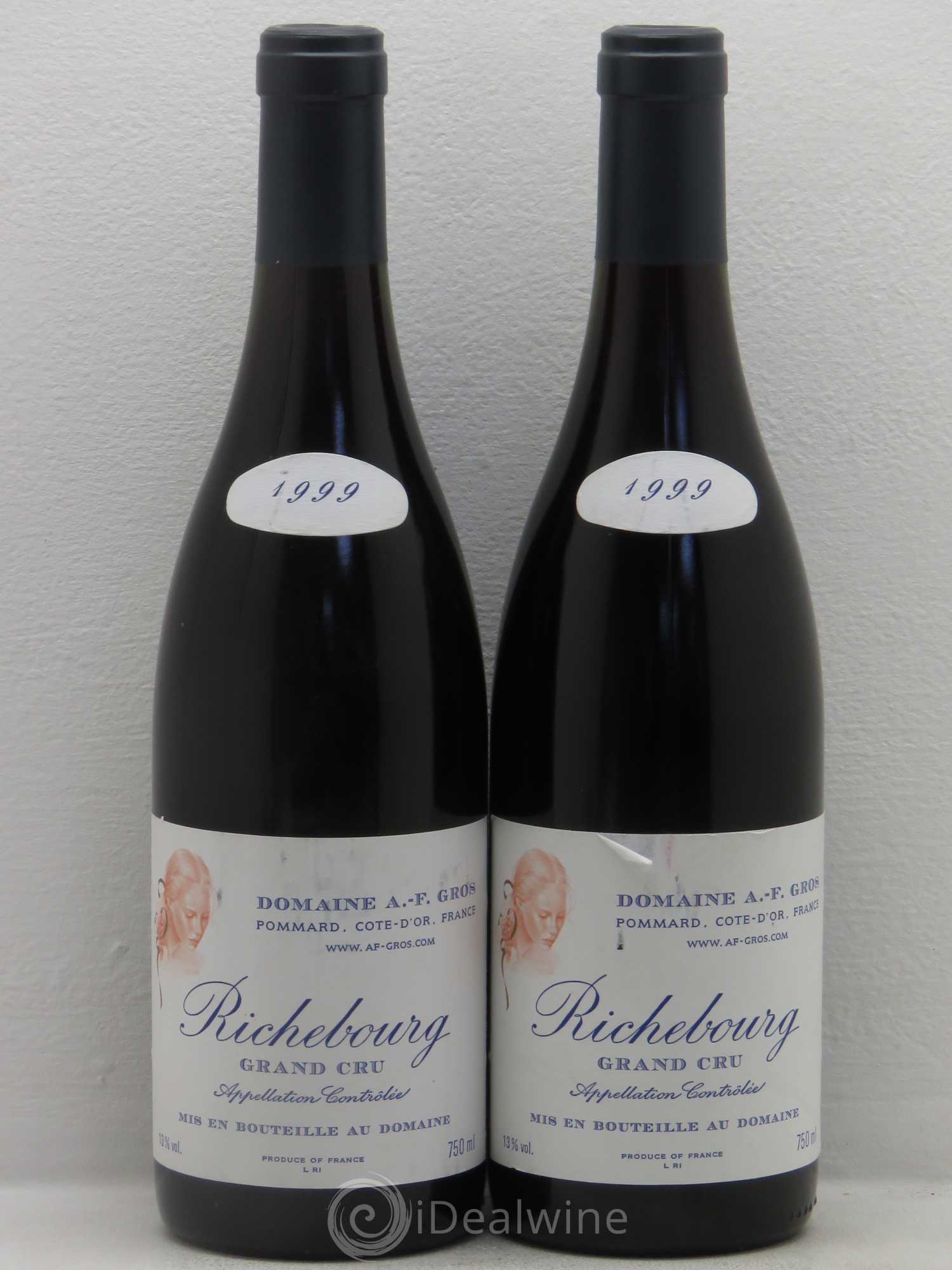 Richebourg Grand Cru A.-F. Gros 1999 - Lot de 2 bouteilles - 0