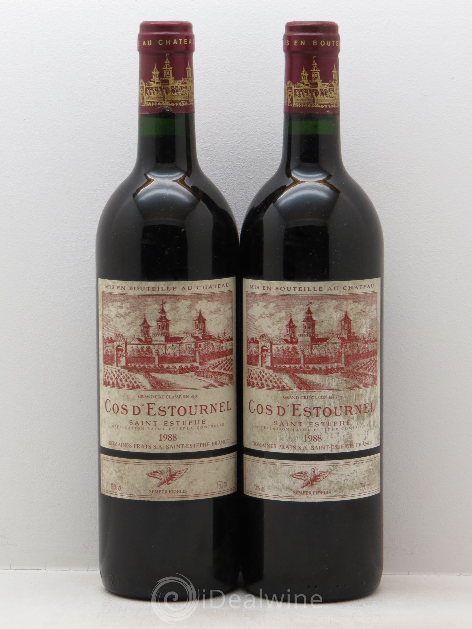 Cos d'Estournel 2ème Grand Cru Classé 1988 - Lot de 2 bouteilles - 0