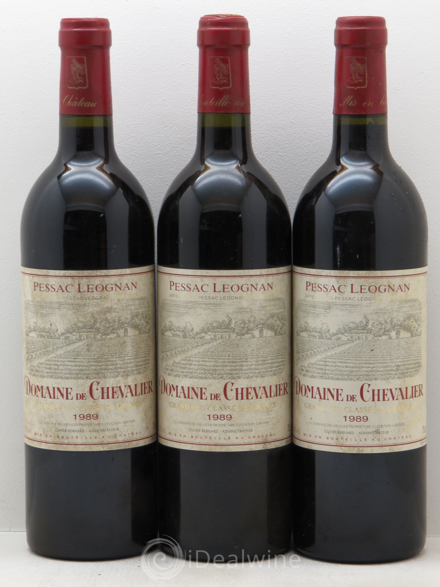 Domaine de Chevalier Cru Classé de Graves 1989 - Lot de 3 bouteilles - 0