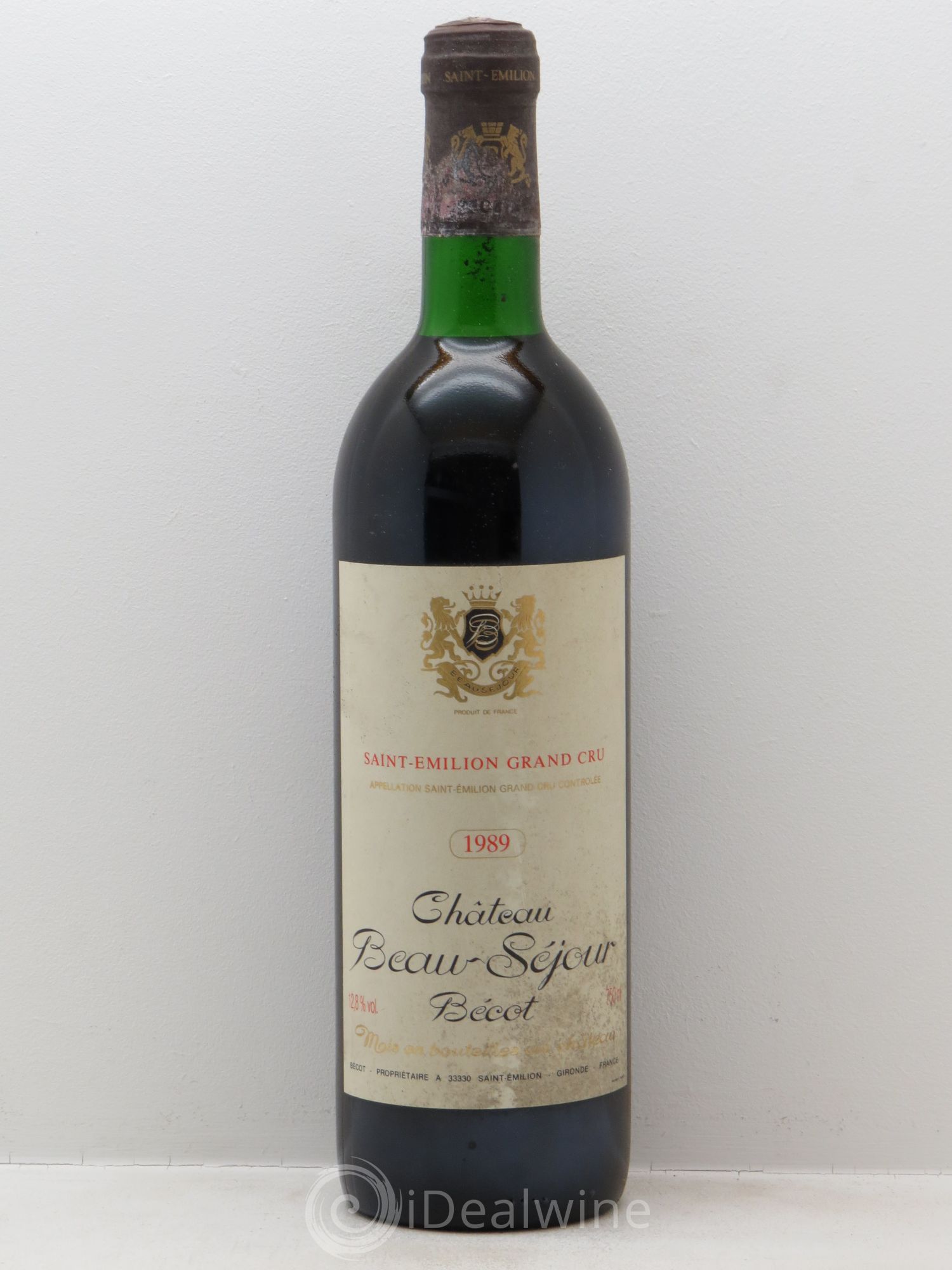 Château Beau-Séjour Bécot 1er Grand Cru Classé B 1989 - Lot de 6 bouteilles - 0