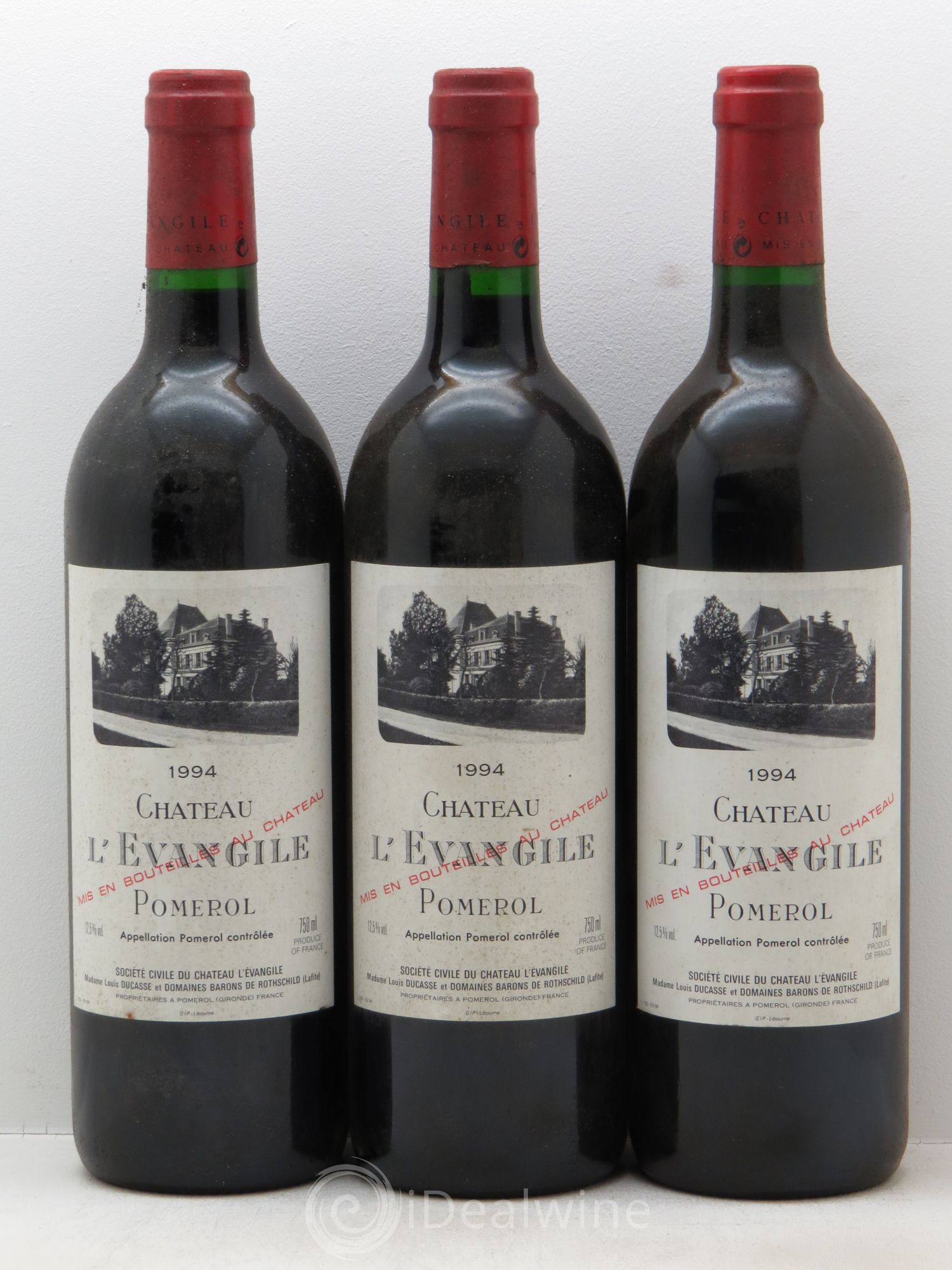 Château l' Évangile 1994 - Lot de 3 bouteilles - 0