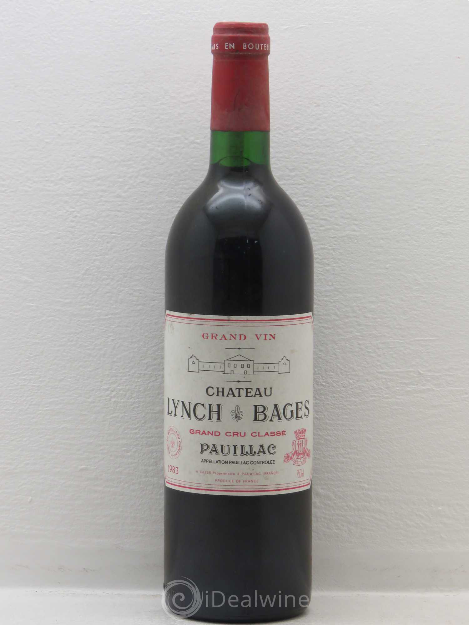 Château Lynch Bages 5ème Grand Cru Classé 1983 - Lot de 1 bouteille - 0
