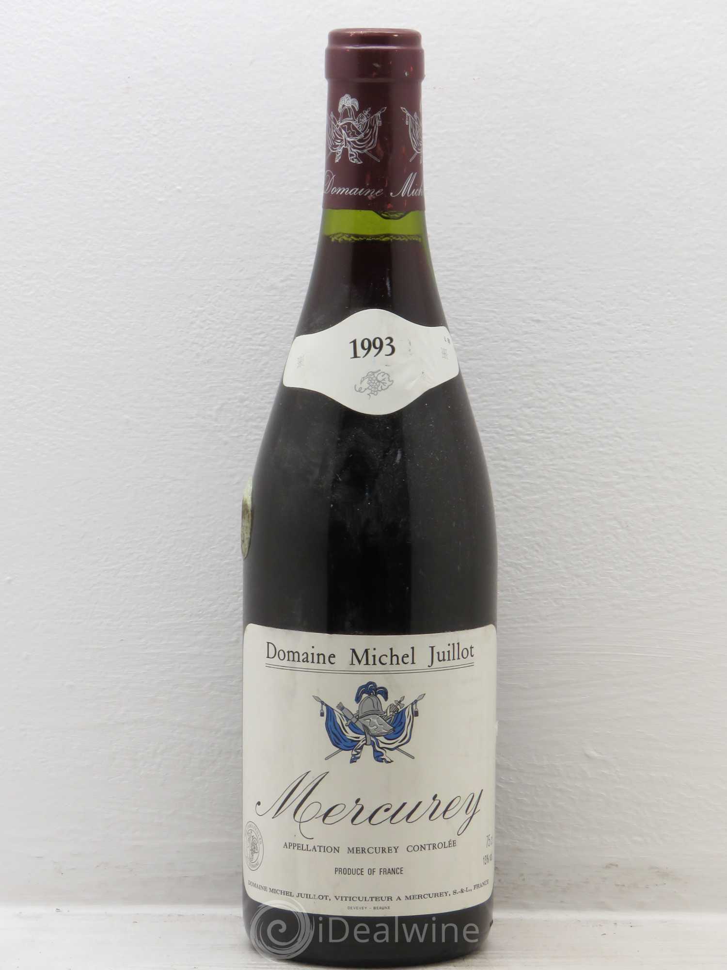Mercurey Michel Juillot (Domaine) 1993 - Lot de 1 bouteille - 0