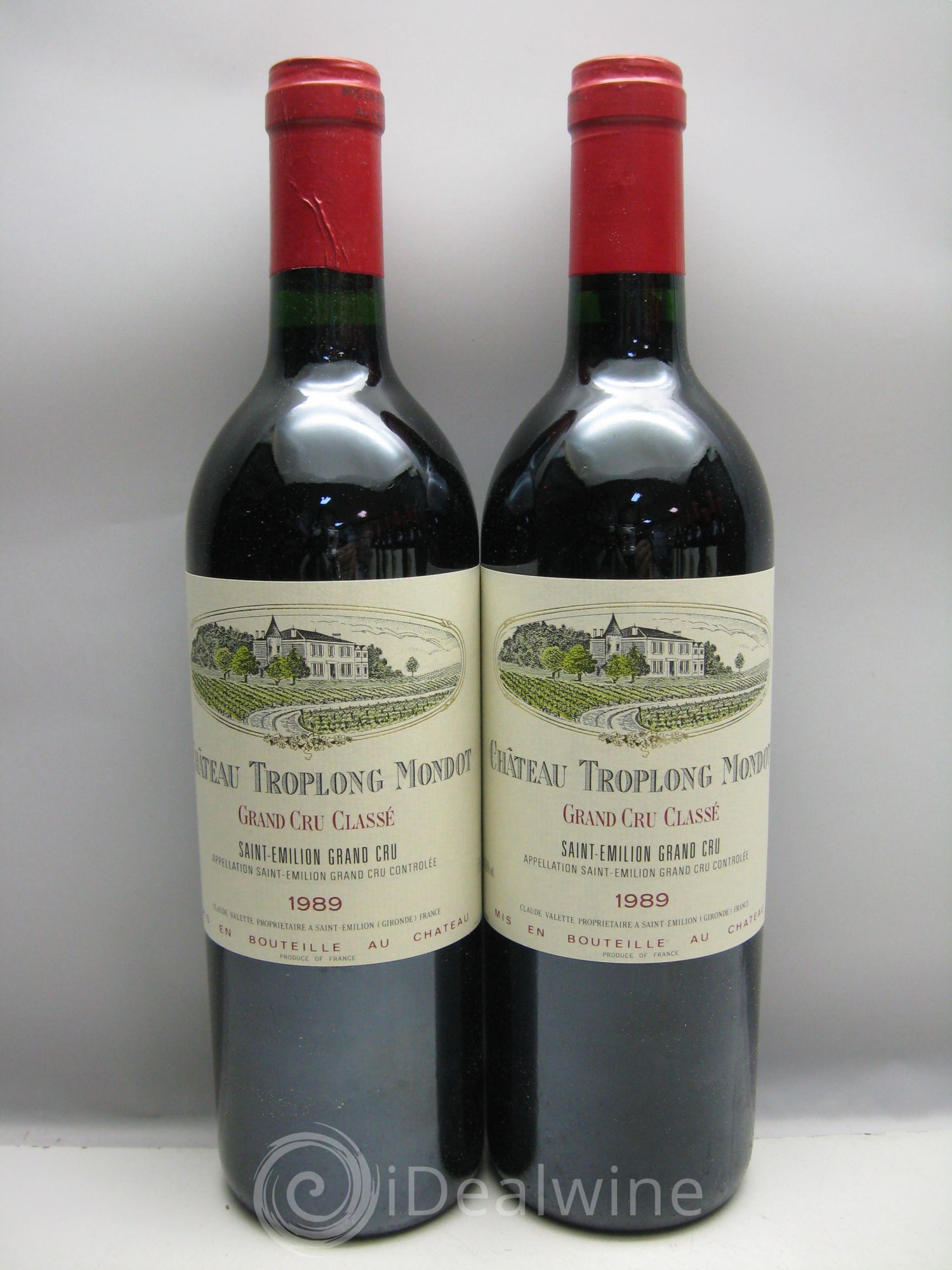 Château Troplong Mondot 1er Grand Cru Classé B 1989 - Lot de 12 bouteilles - 0