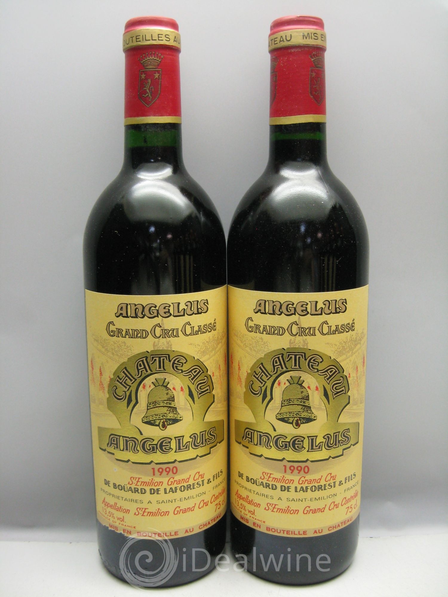 Château Angélus 1er Grand Cru Classé A 1990 - Lot de 12 bouteilles - 0