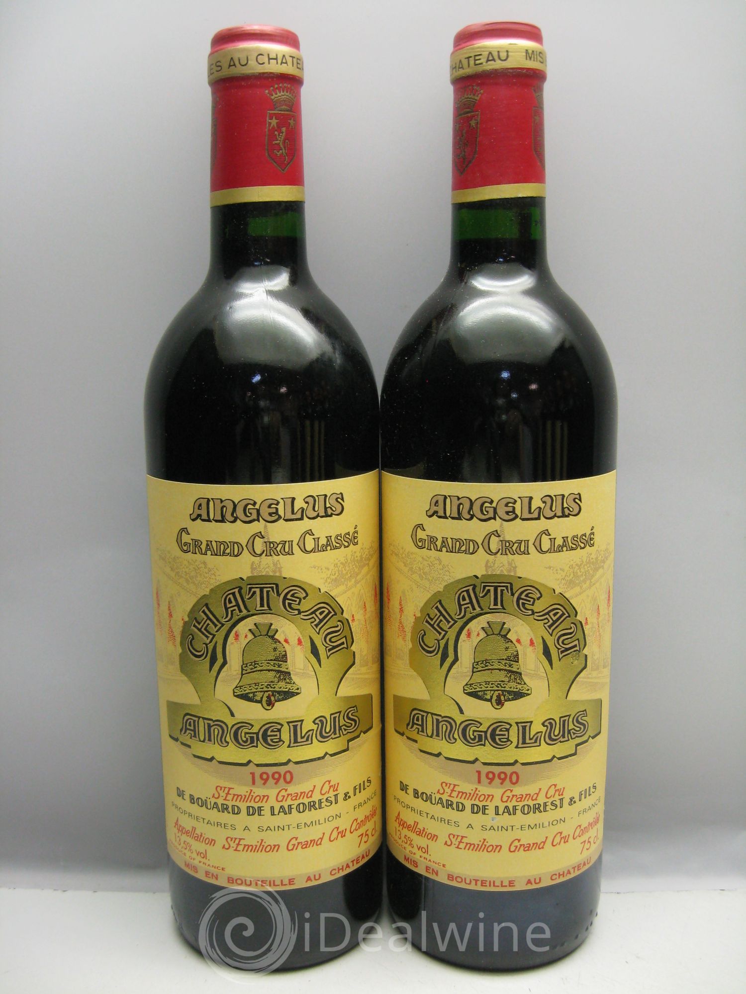 Château Angélus 1er Grand Cru Classé A 1990 - Lot de 12 bouteilles - 1