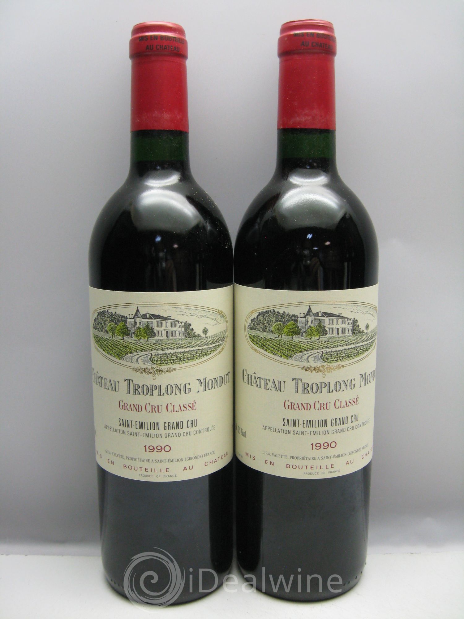 Château Troplong Mondot 1er Grand Cru Classé B 1990 - Lot de 12 bouteilles - 4