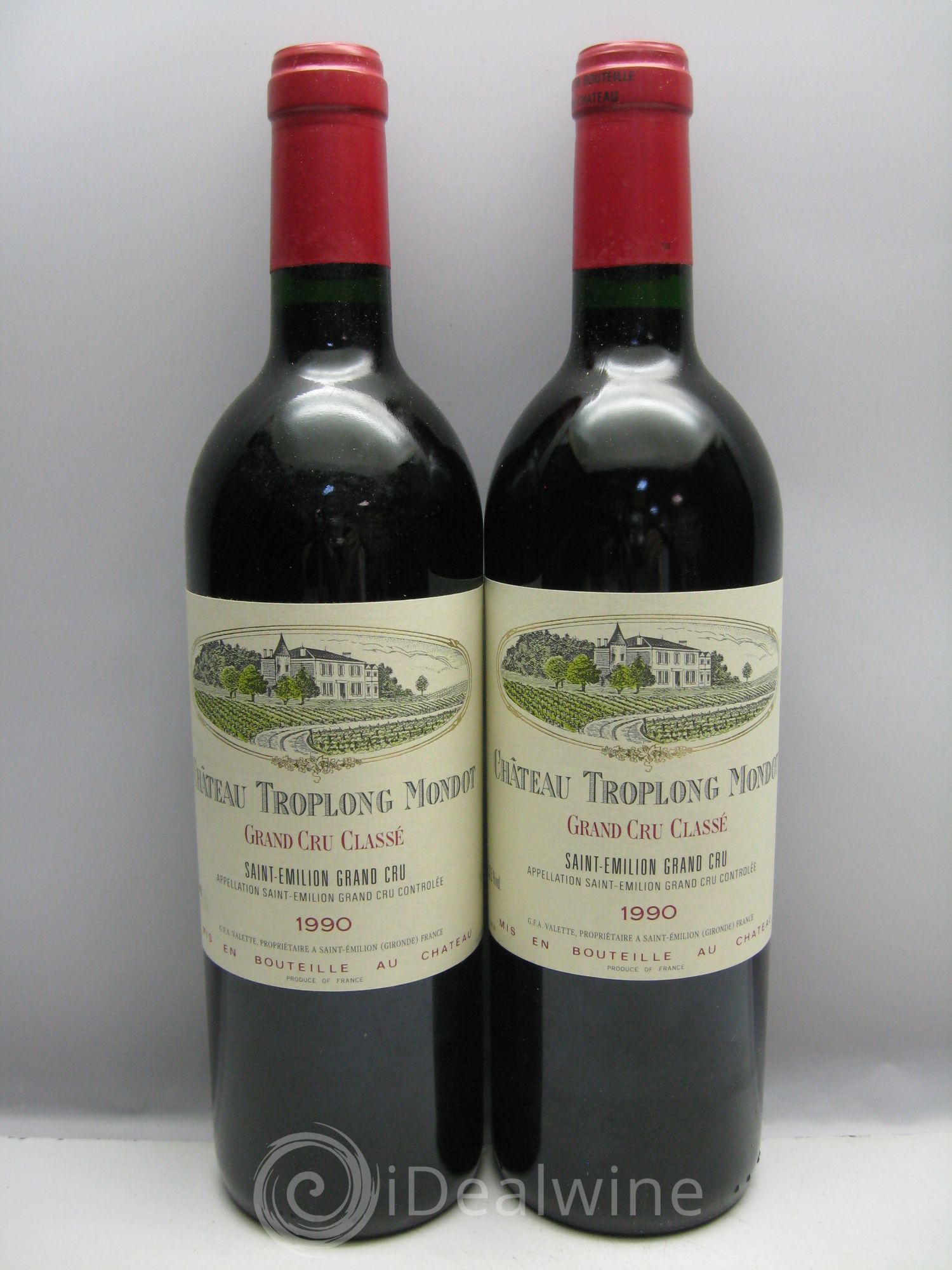 Château Troplong Mondot 1er Grand Cru Classé B 1990 - Lot de 12 bouteilles - 5
