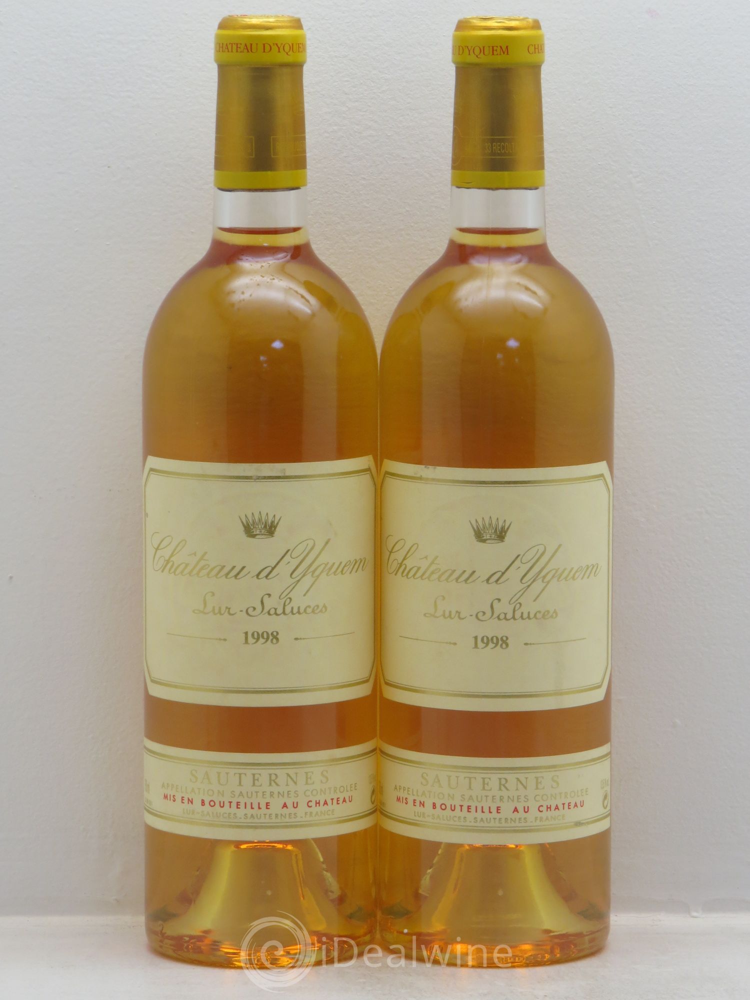 Château d' Yquem 1er Cru Classé Supérieur 1998 - Lotto di 2 bottiglie - 0