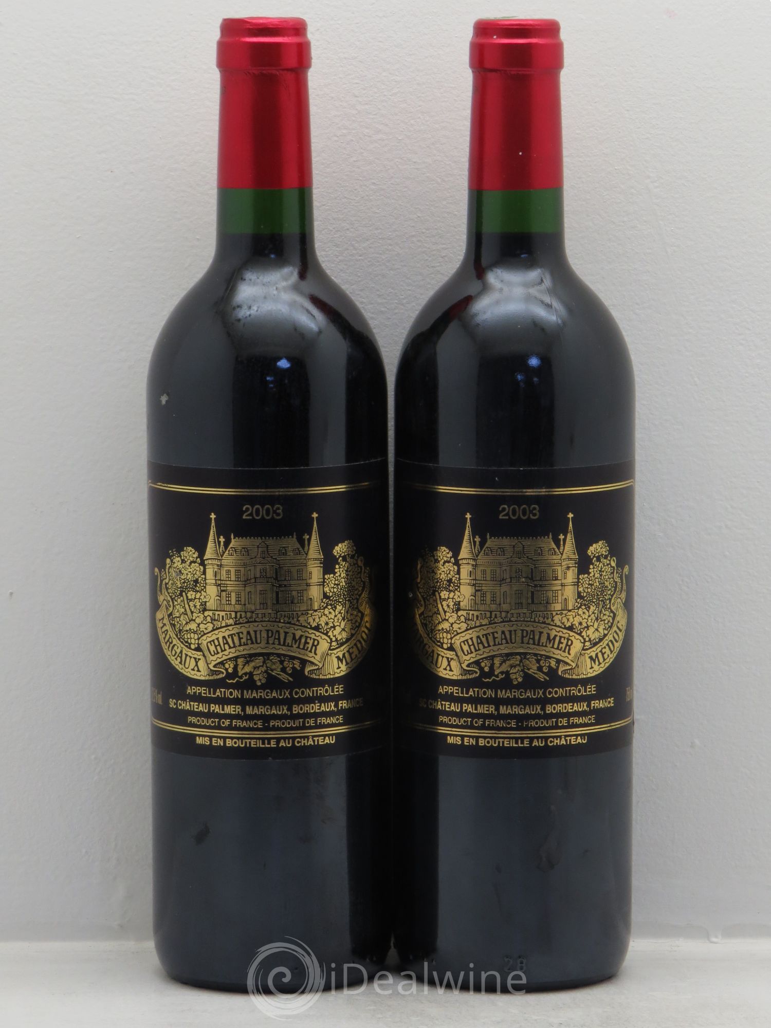 Château Palmer 3ème Grand Cru Classé 2003 - Lot de 2 bouteilles - 0