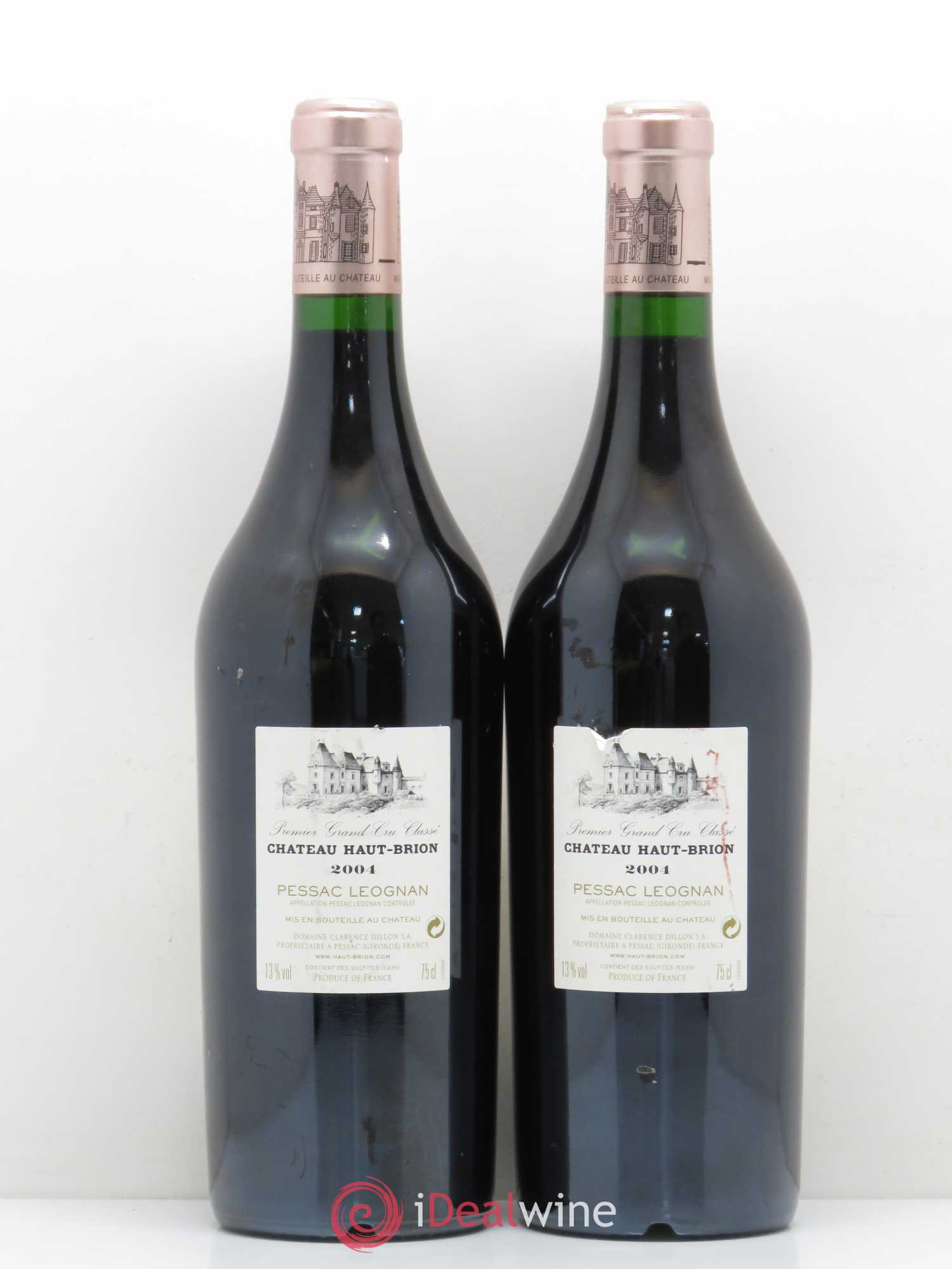 Château Haut Brion 1er Grand Cru Classé 2004 - Lot de 2 bouteilles - 1