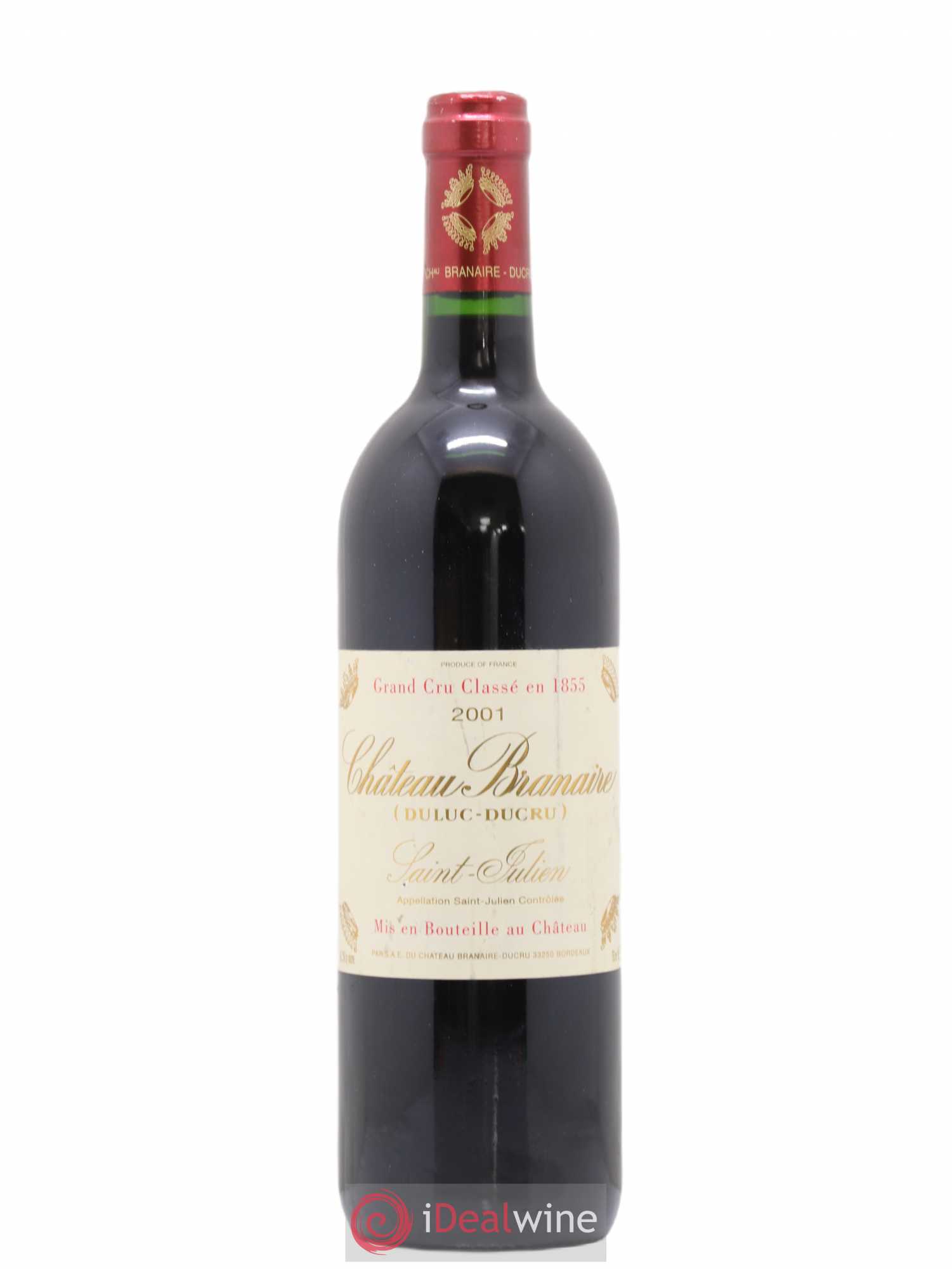 Château Branaire Ducru 4ème Grand Cru Classé 2001 - Lot de 1 bouteille - 0